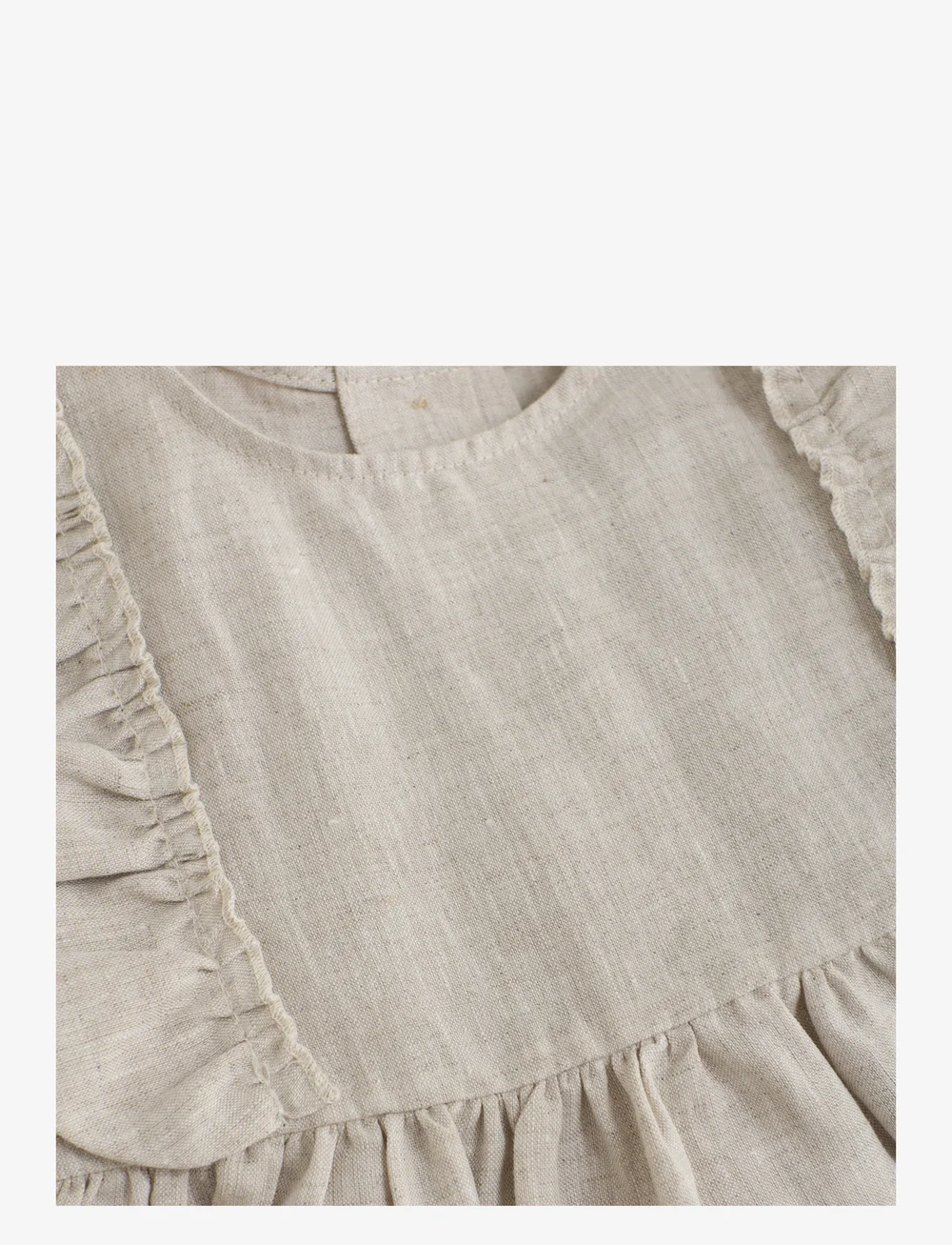 Huttelihut - Dress SS Linen - Ärmellose freizeitkleider - antique white - 3