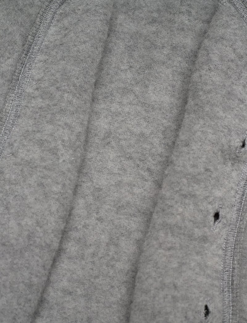 Huttelihut - Jacket Wool Fleece w. Buttons - fleecejacken - medium grey melange - 3