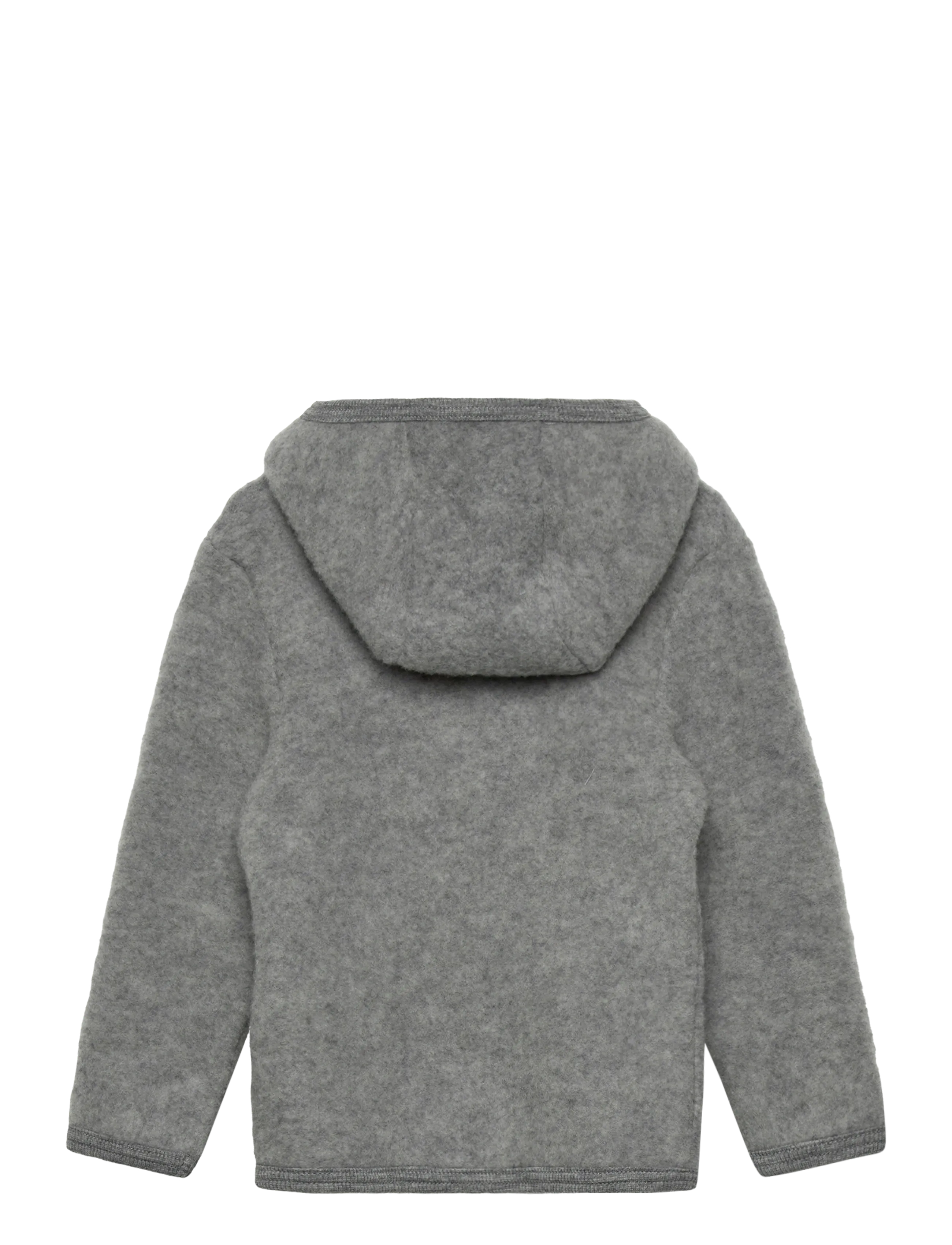 Huttelihut - Jacket Wool Fleece - fall jackets - medium grey melange - 1