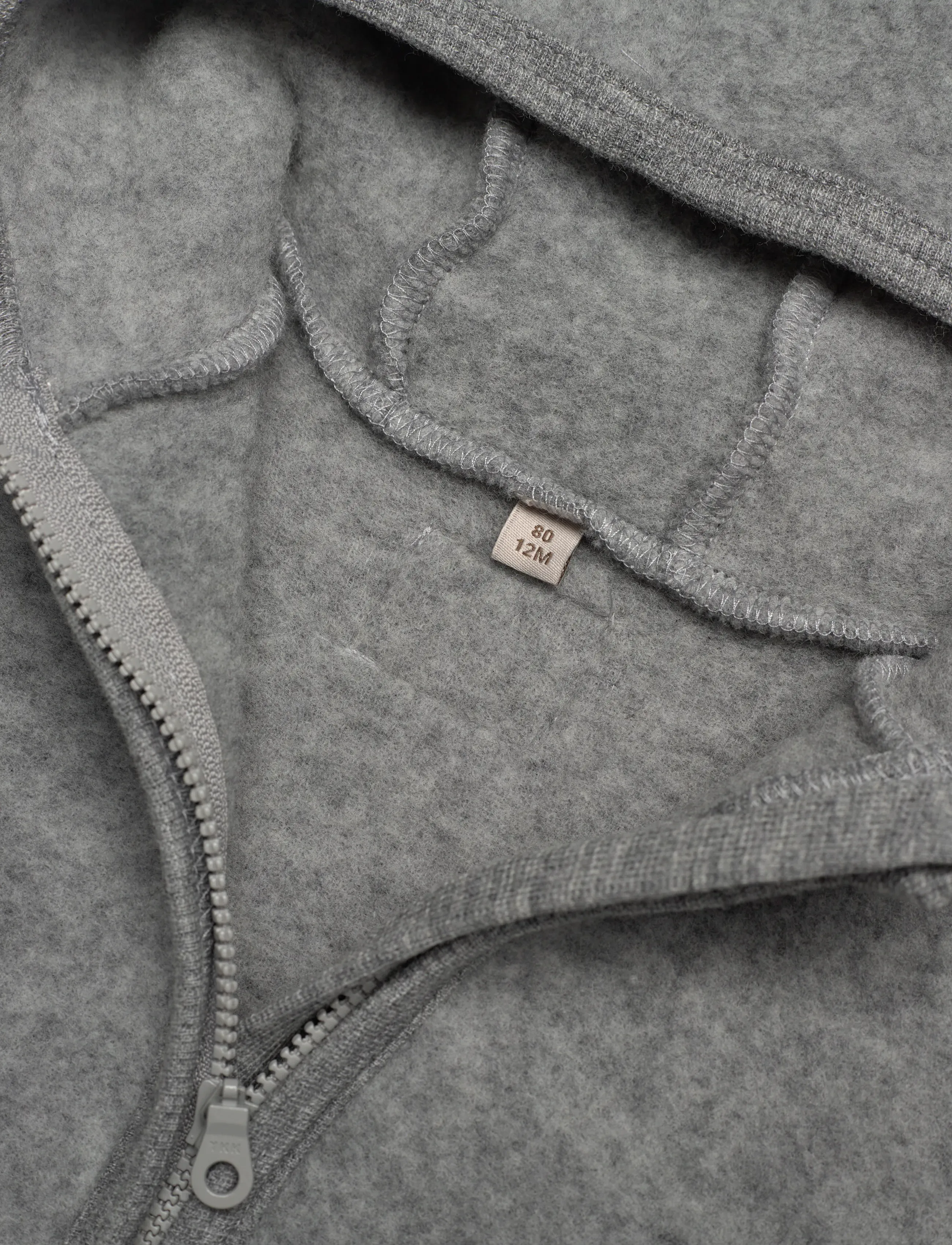 Huttelihut - Jacket Wool Fleece - fall jackets - medium grey melange - 2