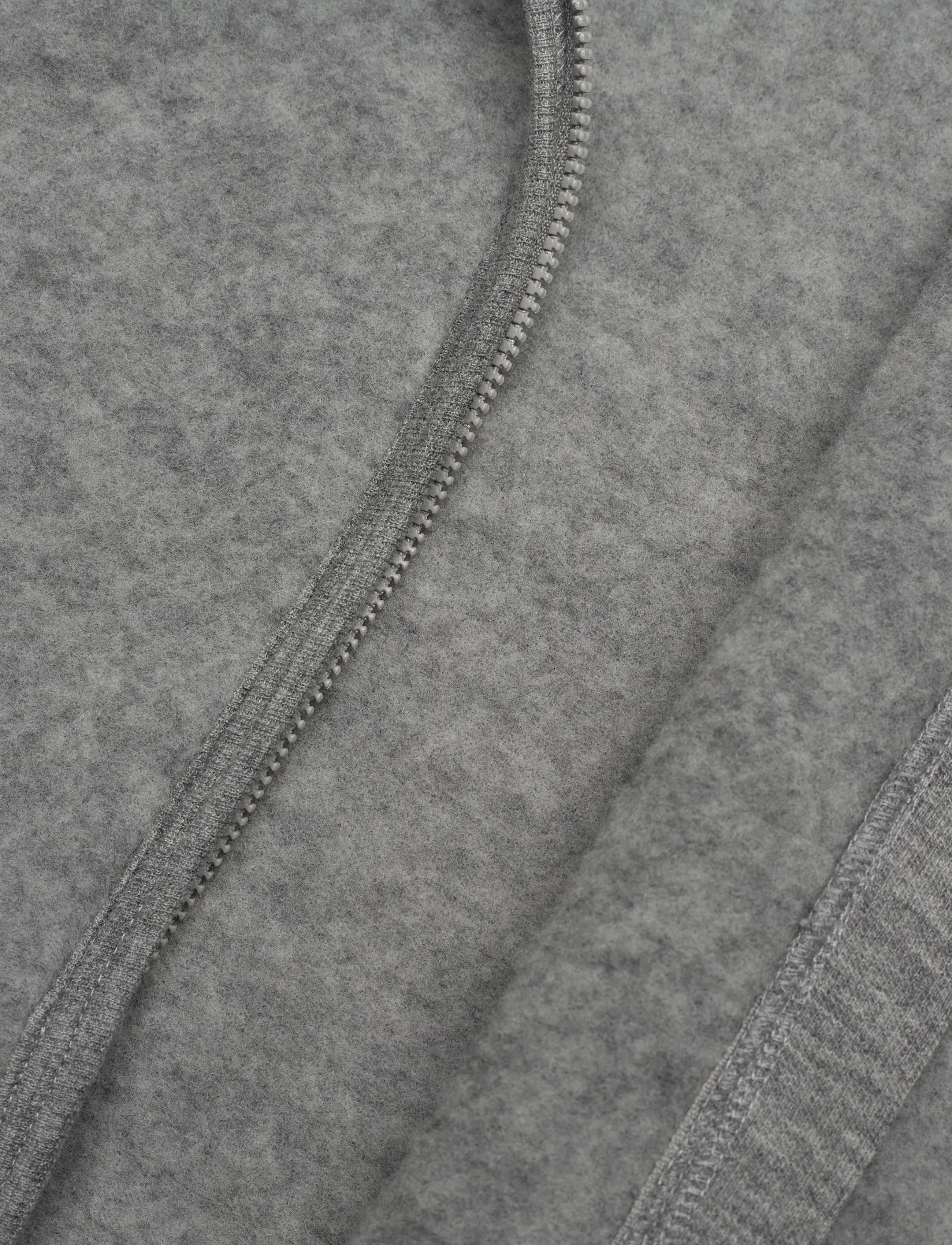 Huttelihut - Jacket Wool Fleece - fall jackets - medium grey melange - 3
