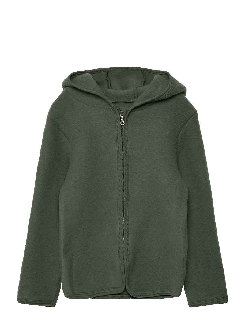 Huttelihut - Jacket Ears Wool Fleece - beetle - 0