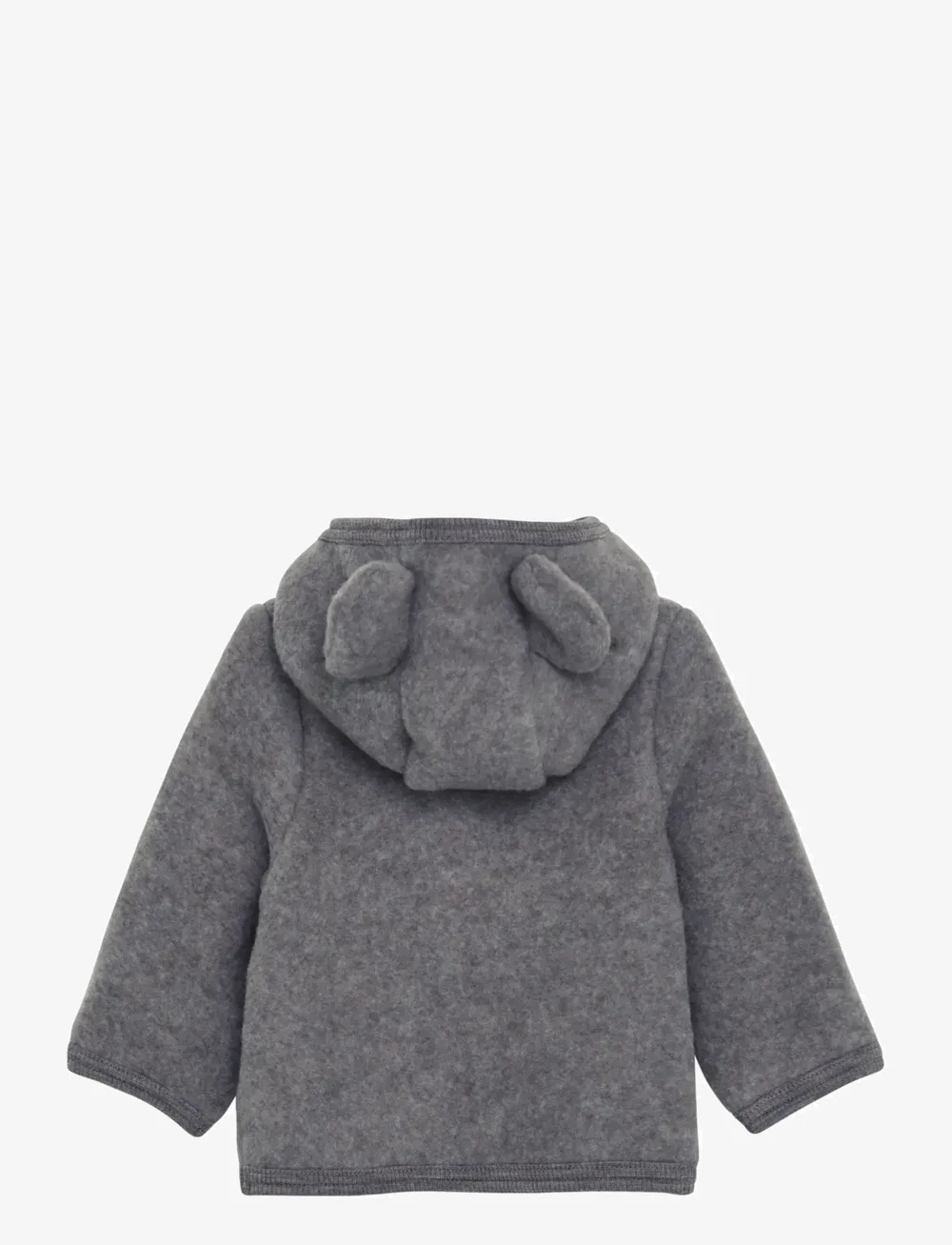 Huttelihut - Jacket Ears Wool Fleece - fleecejacken - medium grey melange - 1