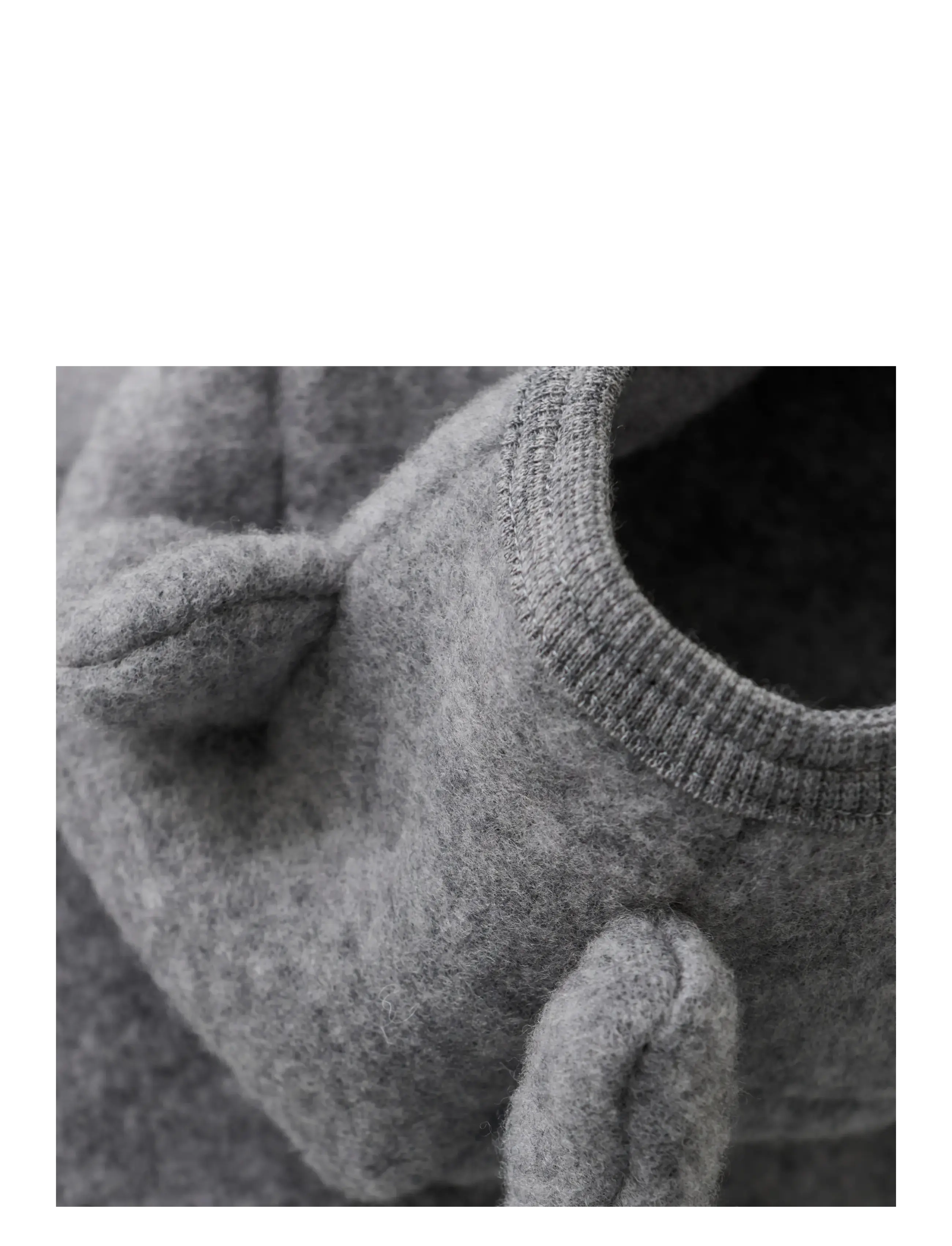 Huttelihut - Jacket Ears Wool Fleece - medium grey melange - 2