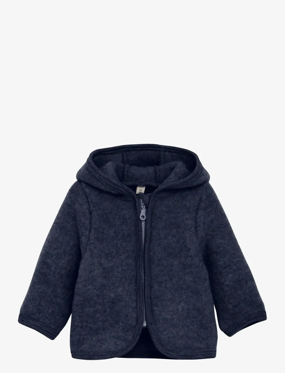 Huttelihut - Jacket Ears Wool Fleece - fleecejakker - navy melange - 0