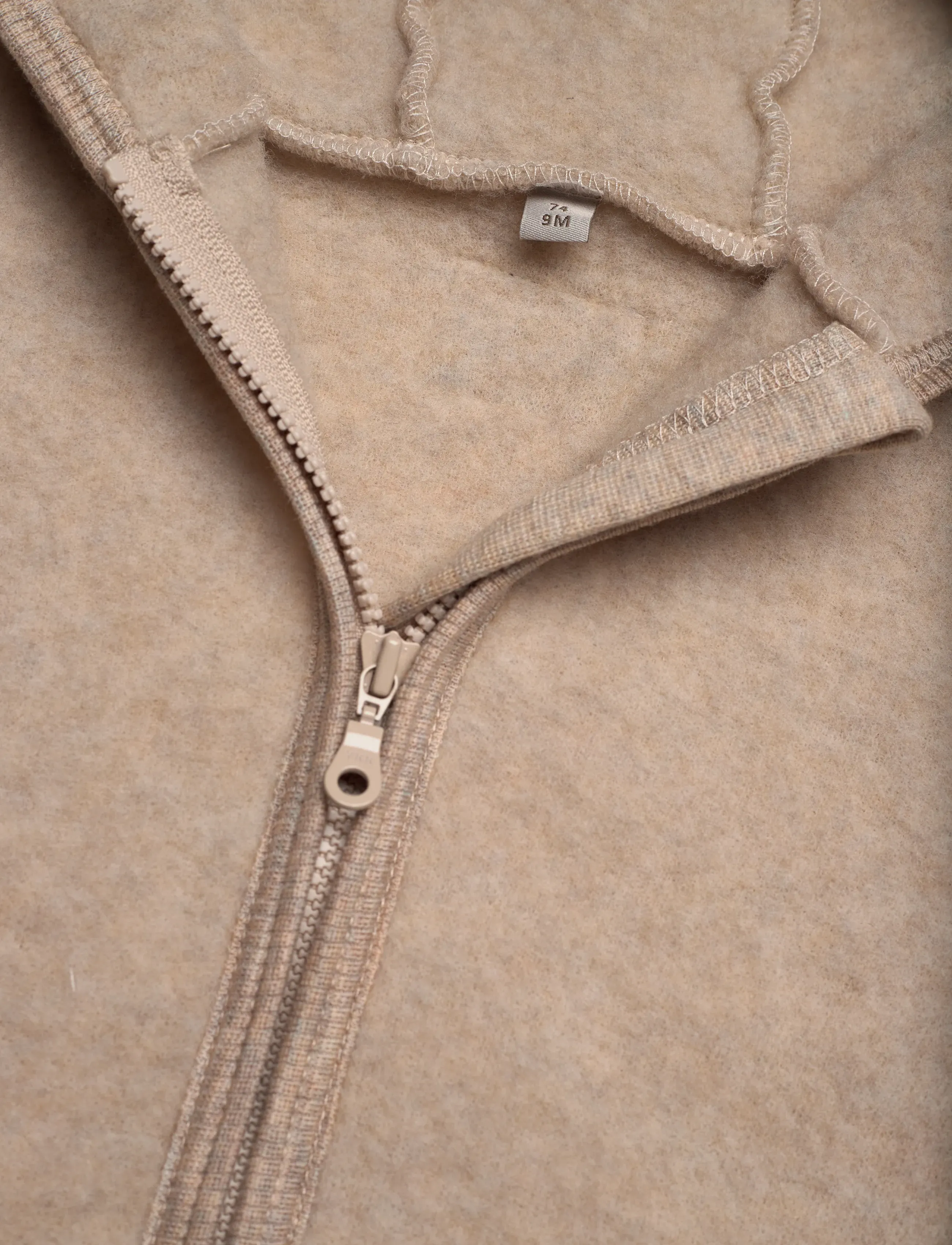 Huttelihut - Jacket Ears Wool Fleece - camel melange - 2