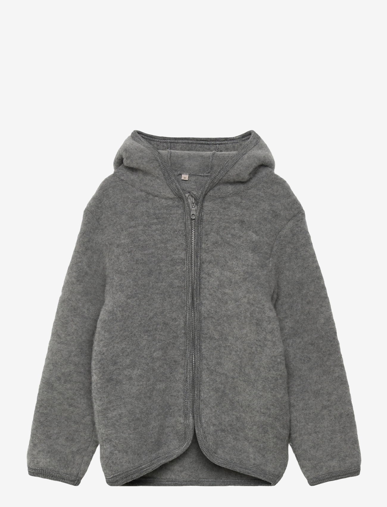 Huttelihut - Jacket Ears Wool Fleece - medium grey melange - 0