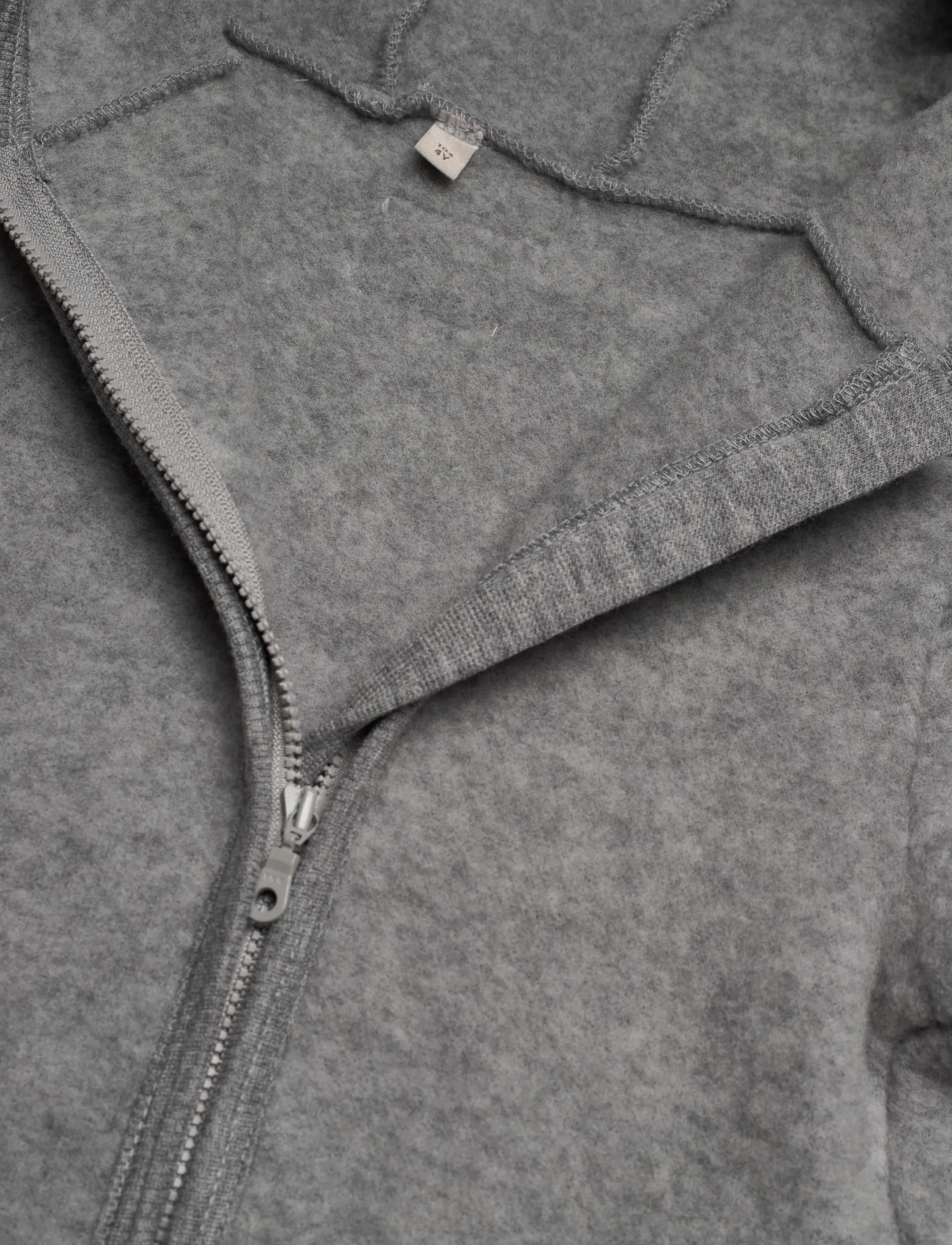 Huttelihut - Jacket Ears Wool Fleece - medium grey melange - 2