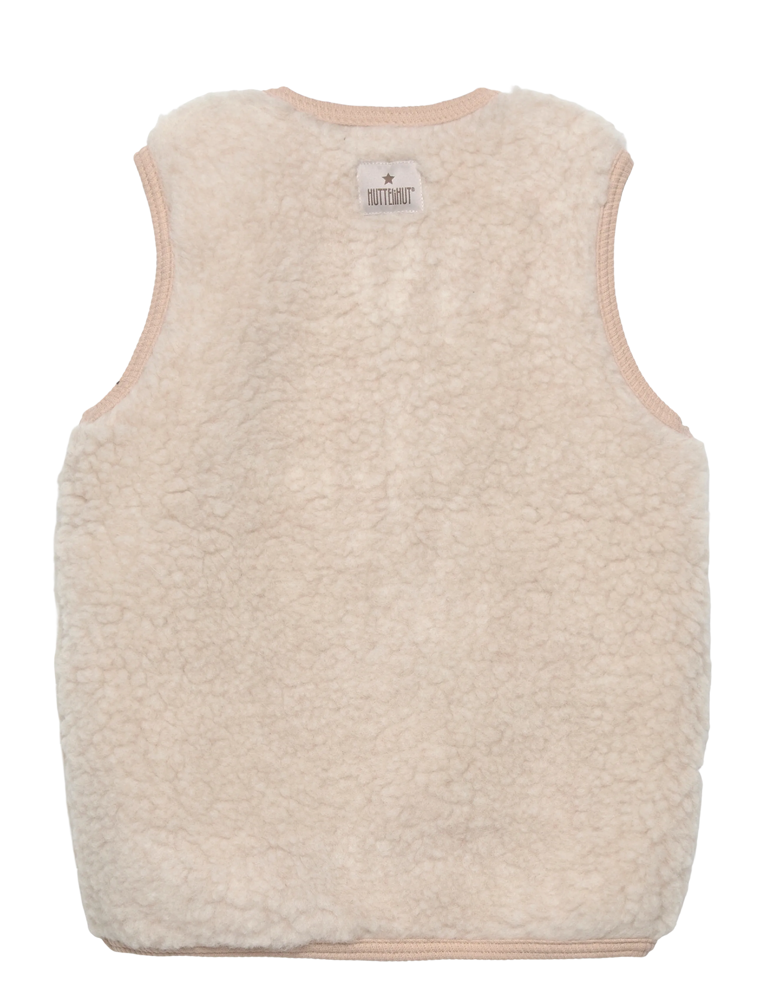 Huttelihut - Vest Wool Teddy w. Lining - cement - 1