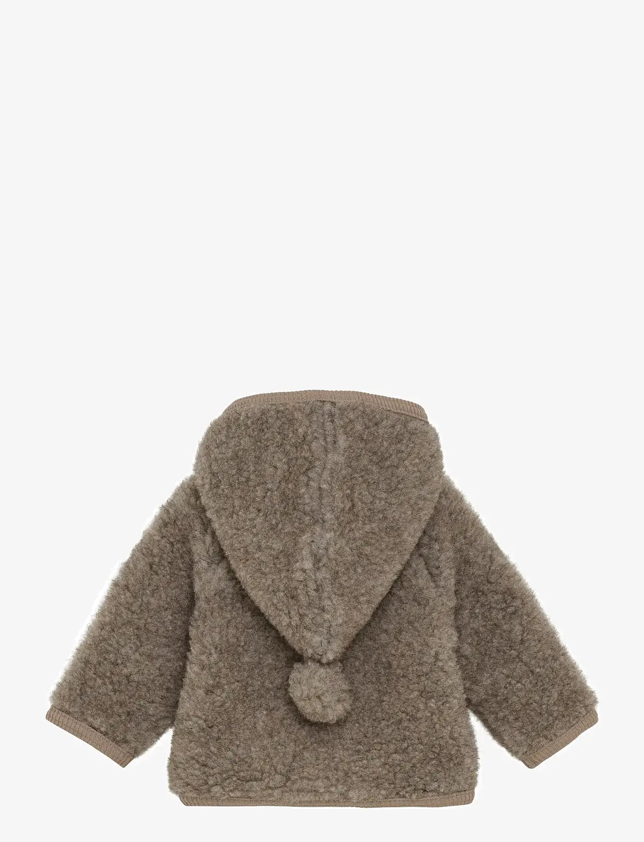Huttelihut - Jacket Pixie Wool Teddy w. Lin - efterårsjakker - camel melange - 1