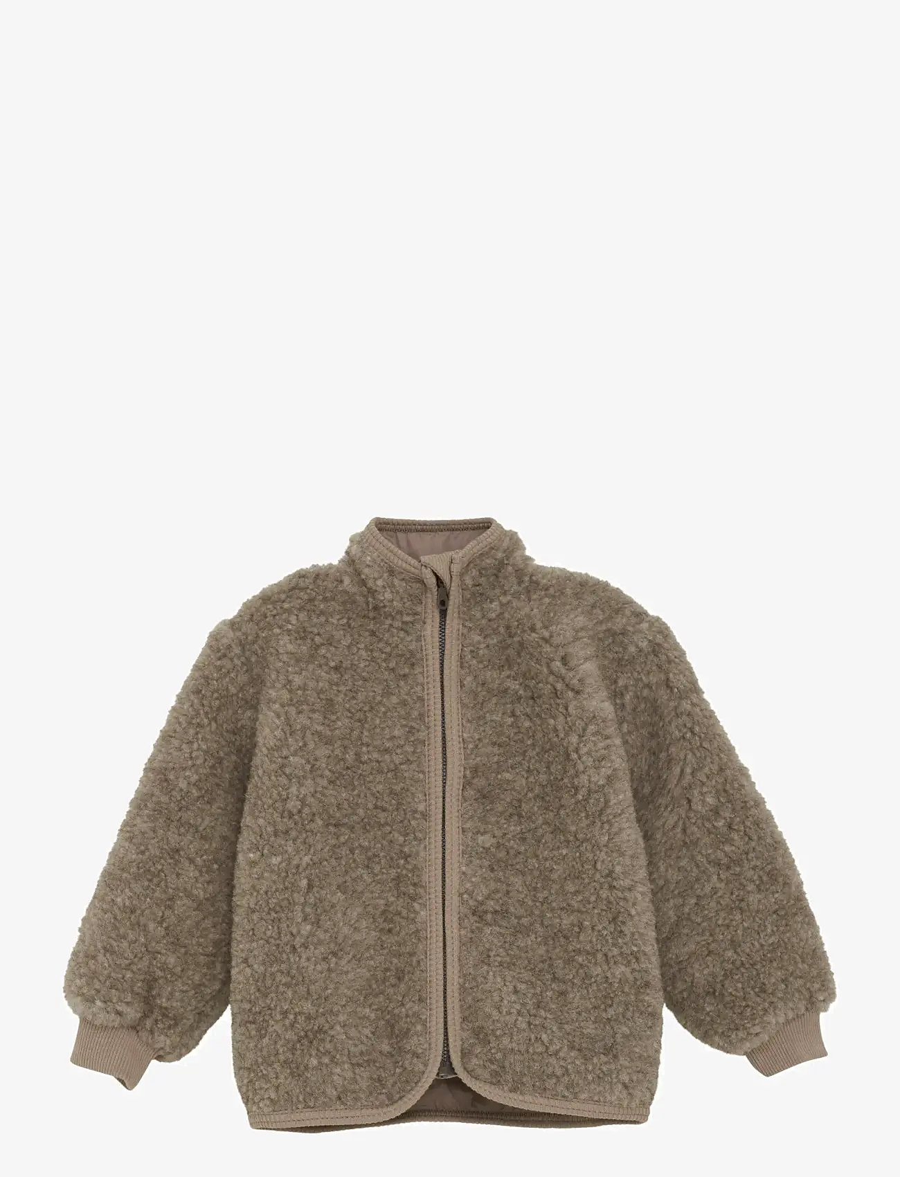 Huttelihut - Jacket Wool Teddy w. Lining - herbstjacken - camel melange - 0
