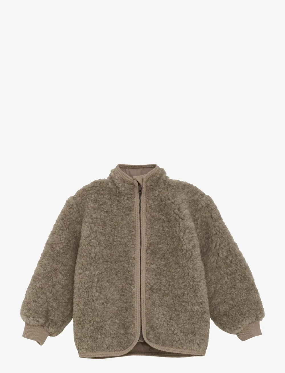 Huttelihut - Jacket Wool Teddy w. Lining - fliisjakid - camel melange - 1