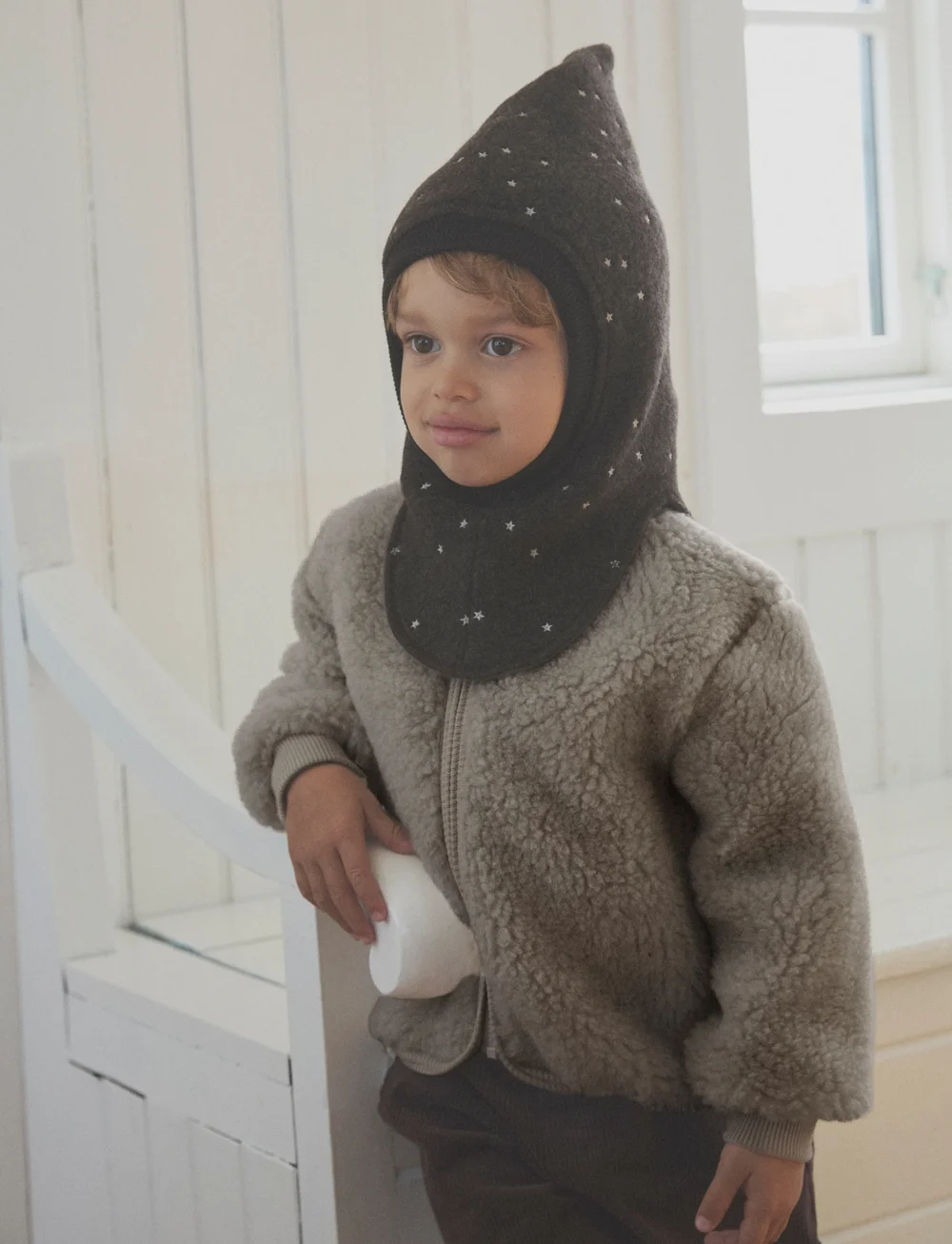 Huttelihut - Jacket Wool Teddy w. Lining - fliisjakid - camel melange - 0