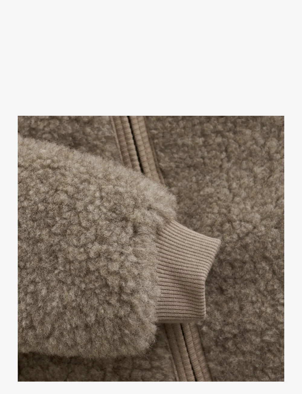 Huttelihut - Jacket Wool Teddy w. Lining - fliisjakid - camel melange - 3