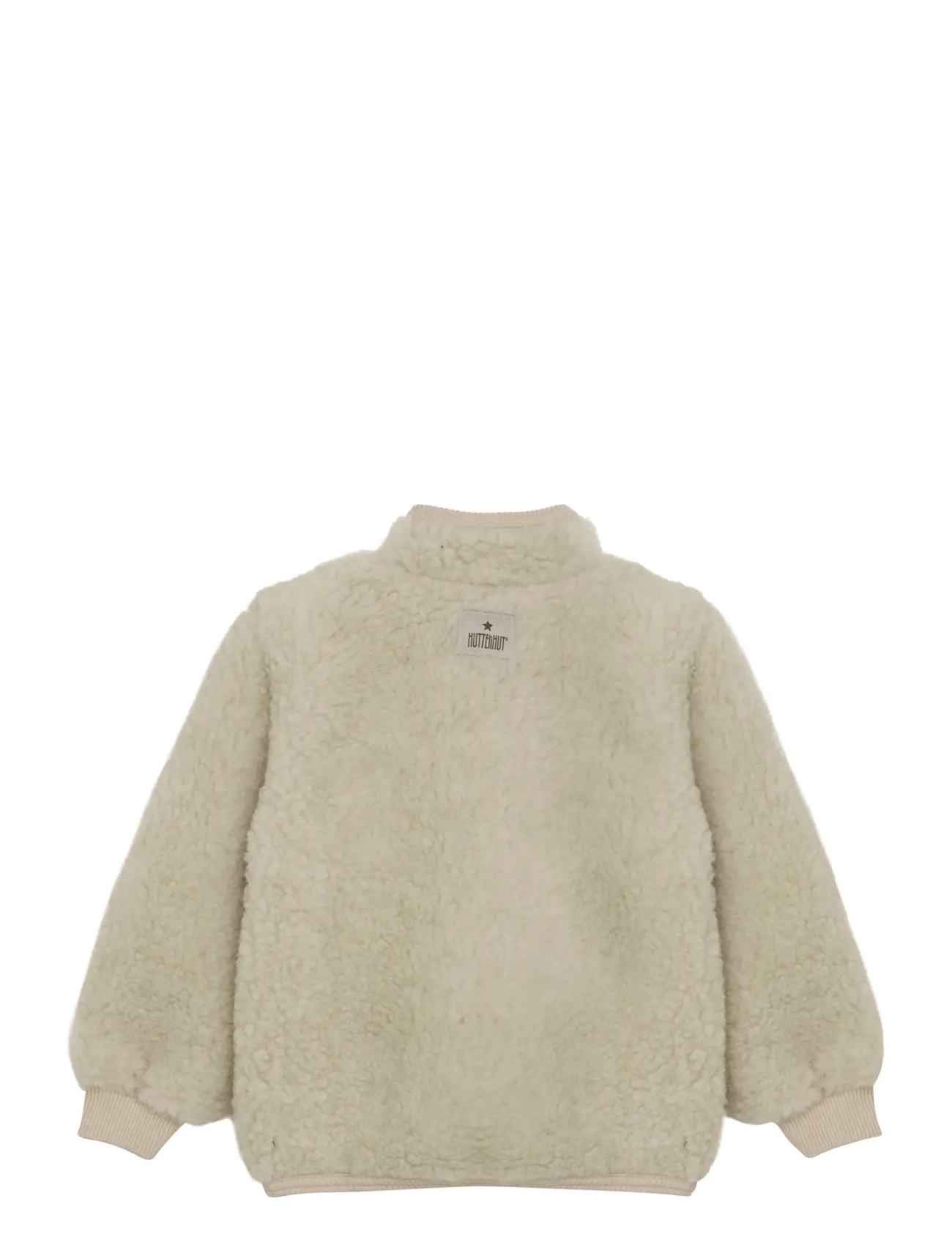 Huttelihut - Jacket Wool Teddy w. Lining - efterårsjakker - cement - 2