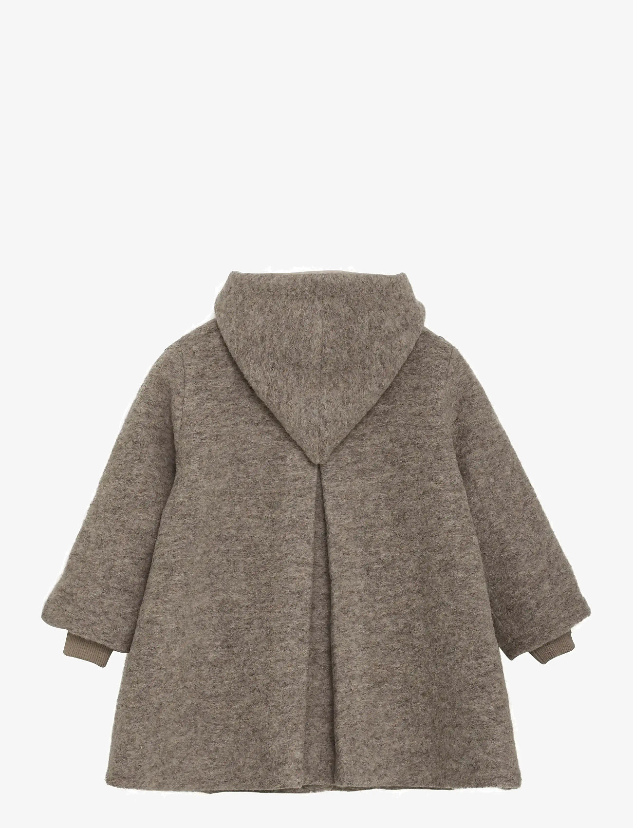 Huttelihut - Coat Hood Wool w. Lining - camel melange - 1