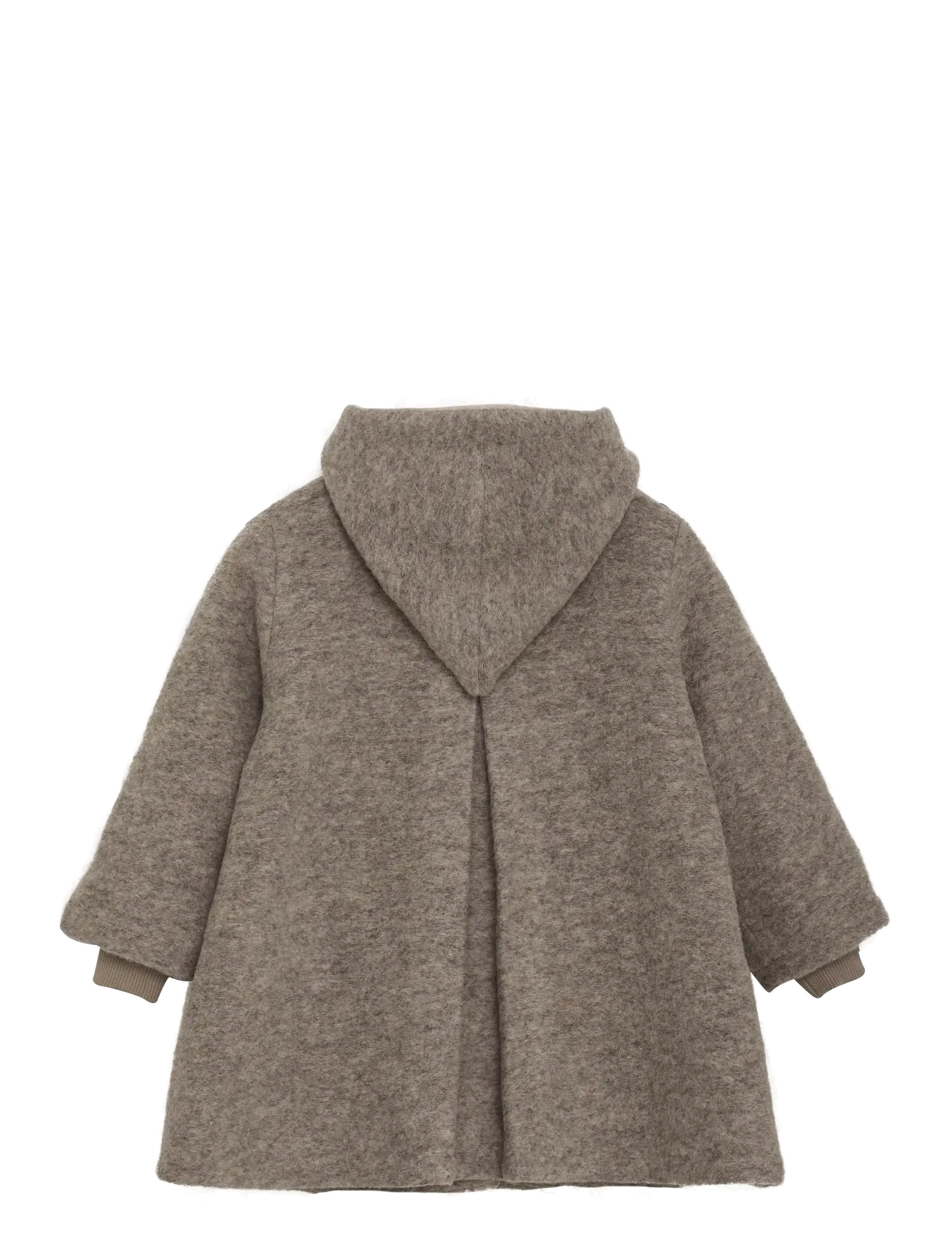Huttelihut - Coat Hood Wool w. Lining - camel melange - 1