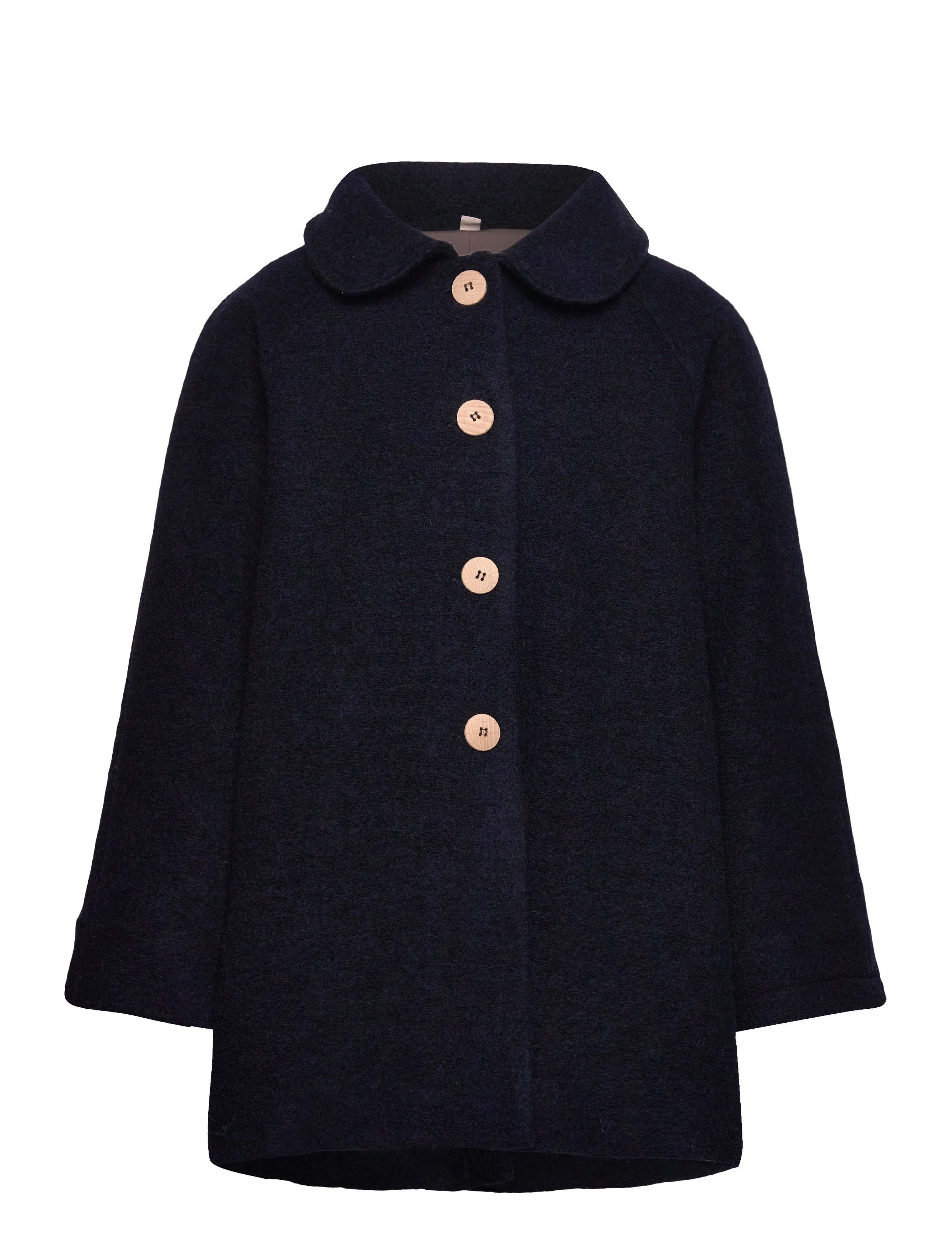 Huttelihut Coat Wool w. Lining - Kinder 98-134 - DARK NAVY / navy