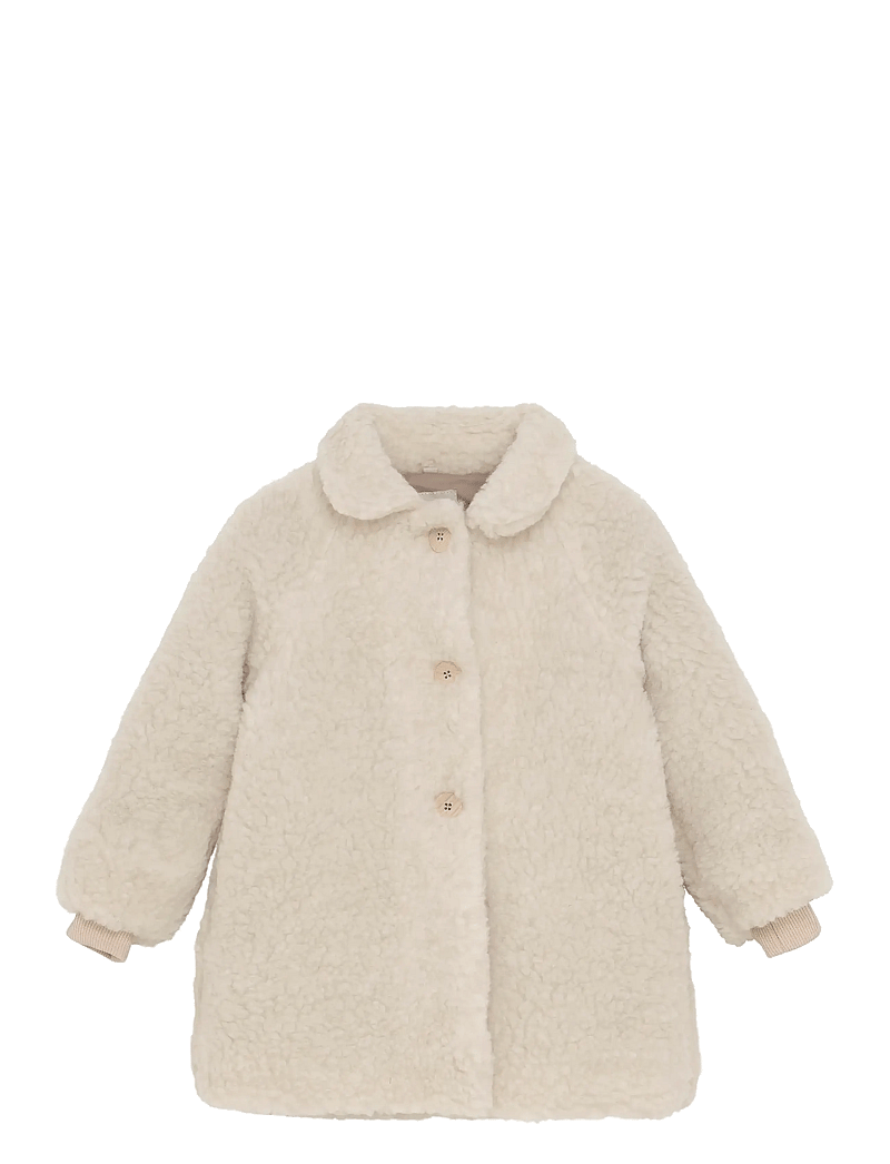 Huttelihut - Coat Wool Teddy w. Lining - puffer & padded - cement - 0