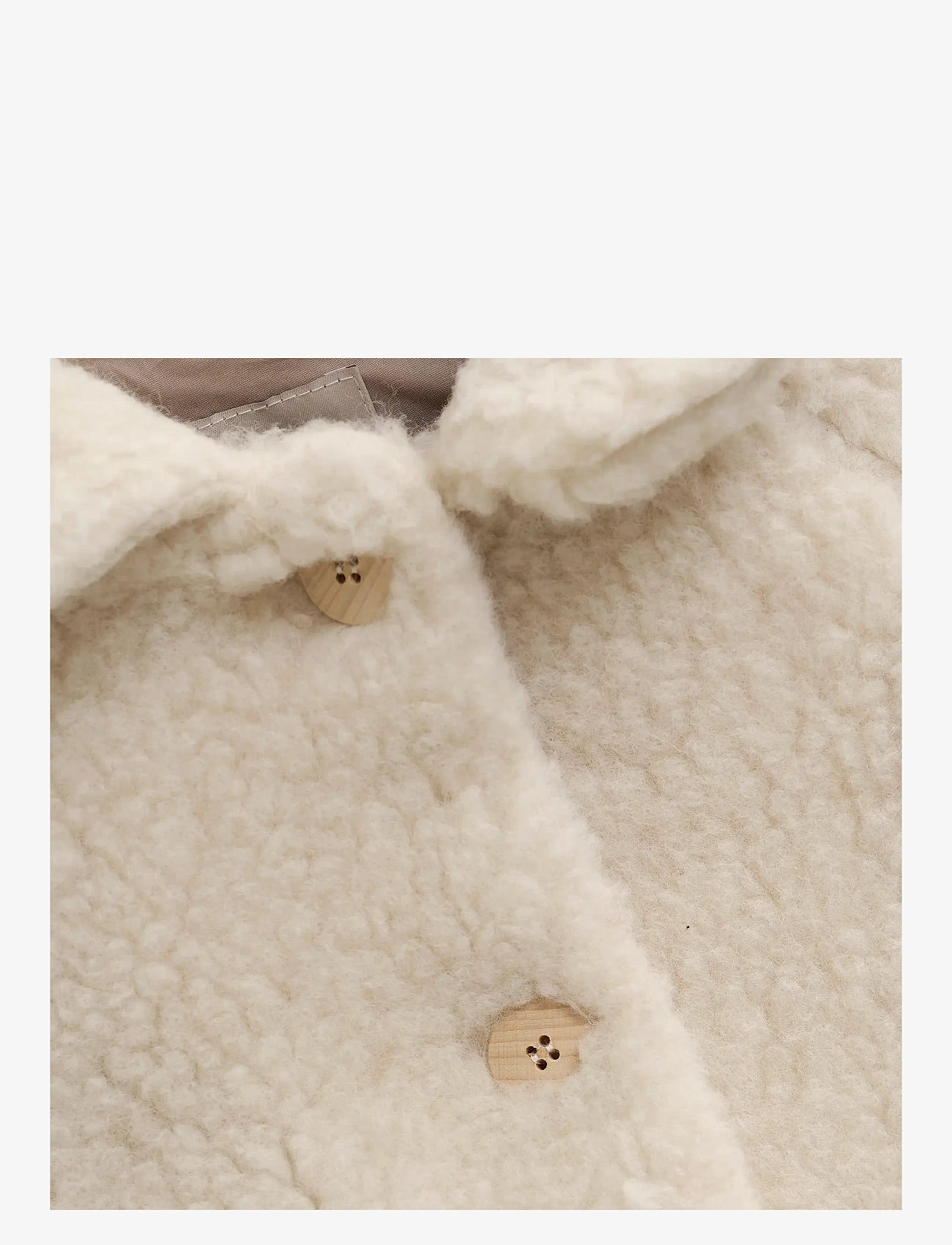 Huttelihut - Coat Wool Teddy w. Lining - puffer & padded - cement - 2