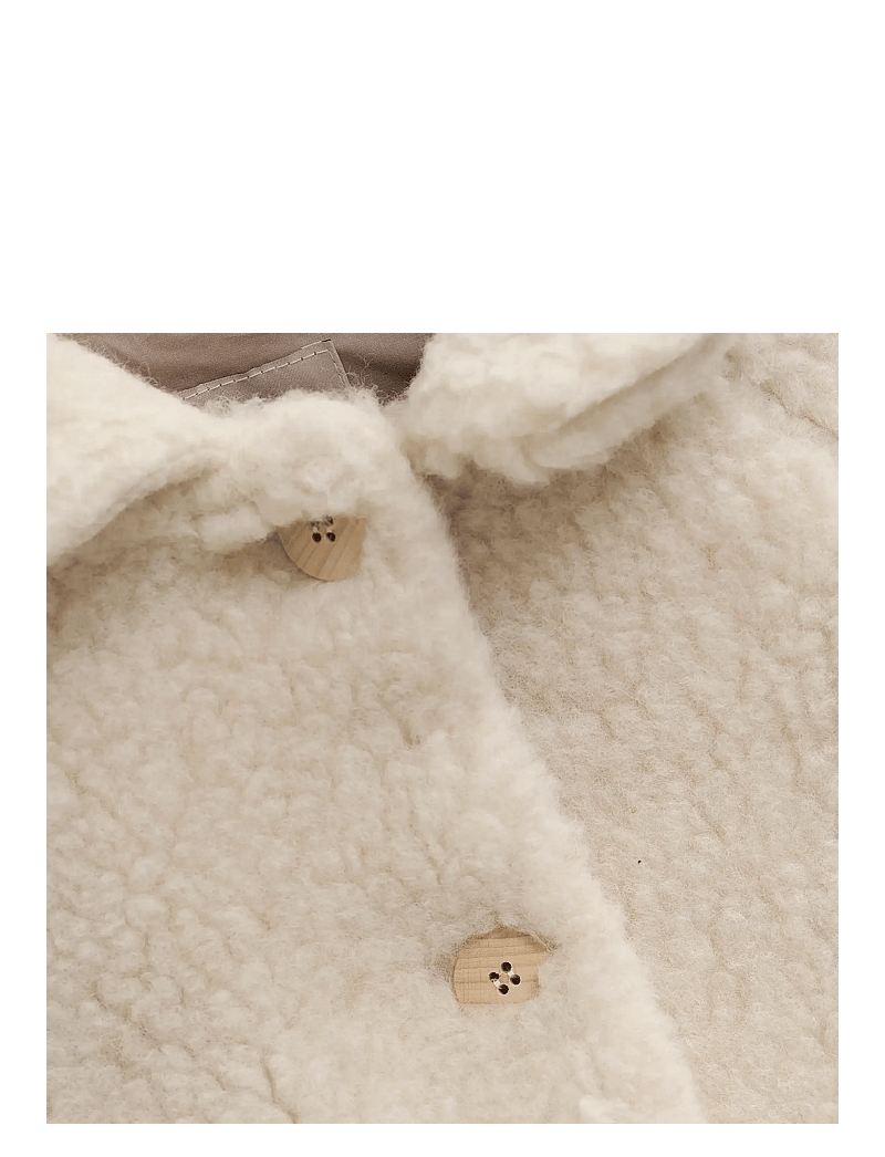 Huttelihut - Coat Wool Teddy w. Lining - puffer & padded - cement - 2