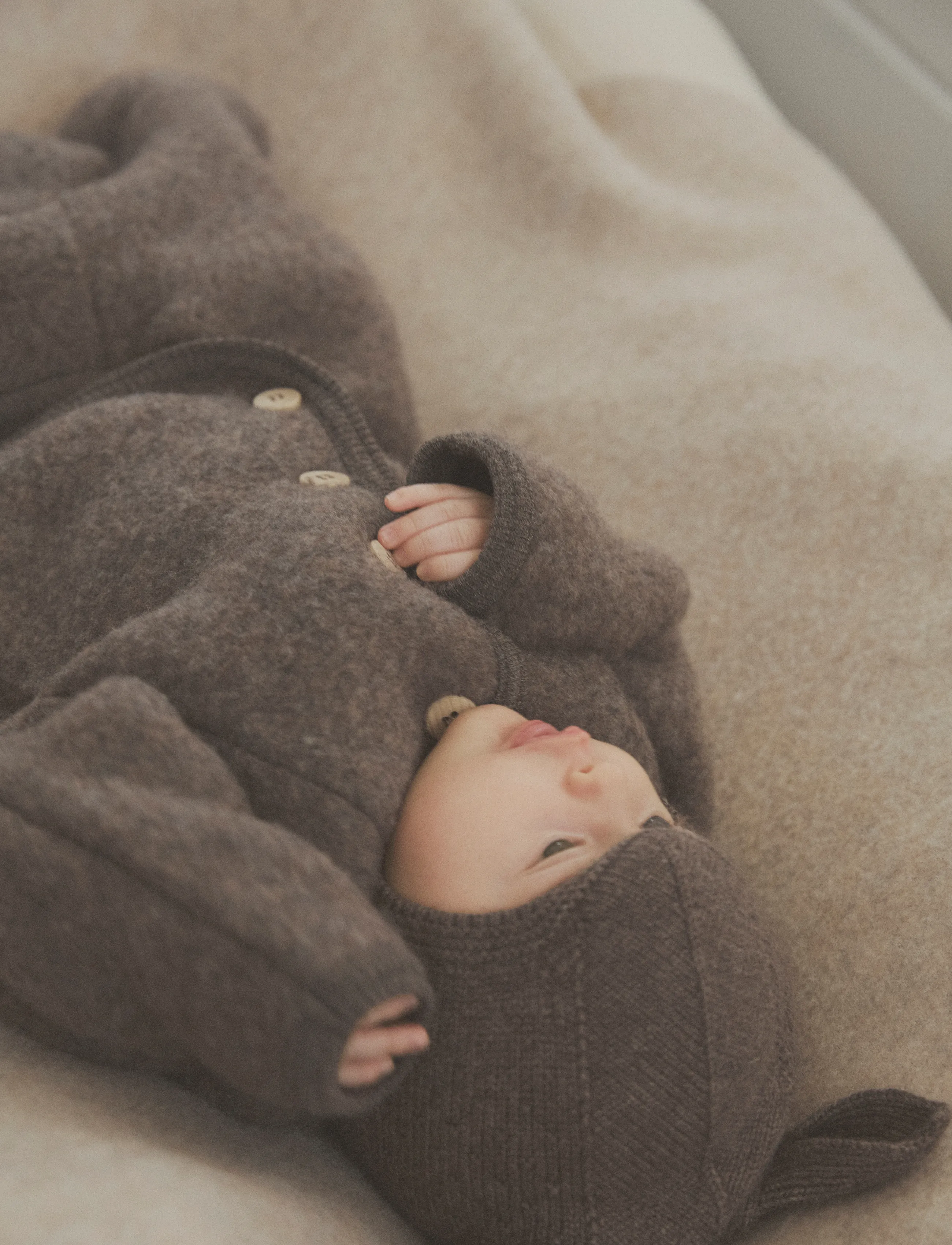 Huttelihut - Pants Wool Fleece - brown melange - 3