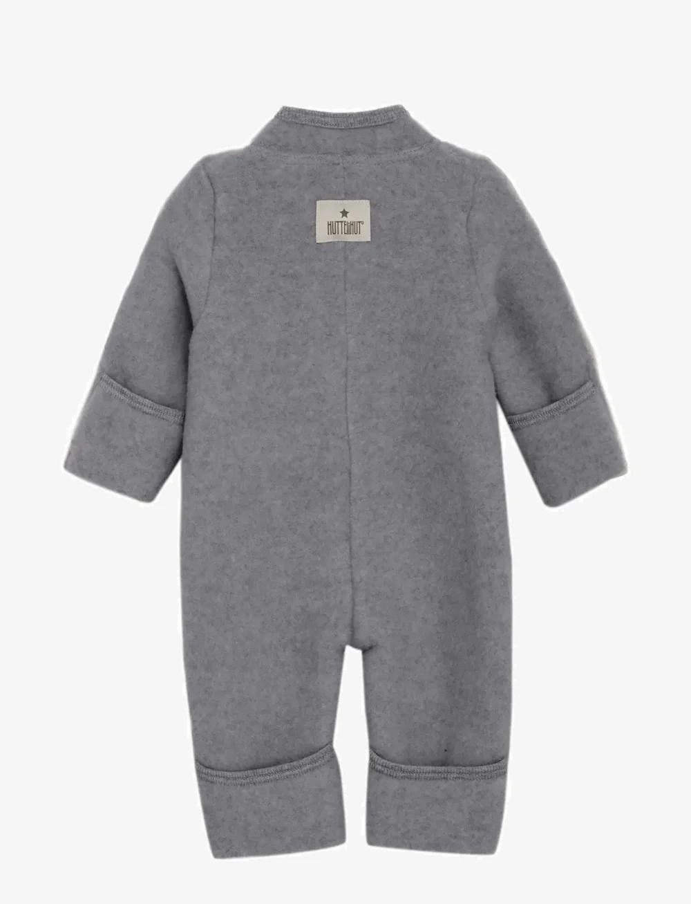 Huttelihut - Pram Suit Wool Fleece - buksedragter - medium grey melange - 1