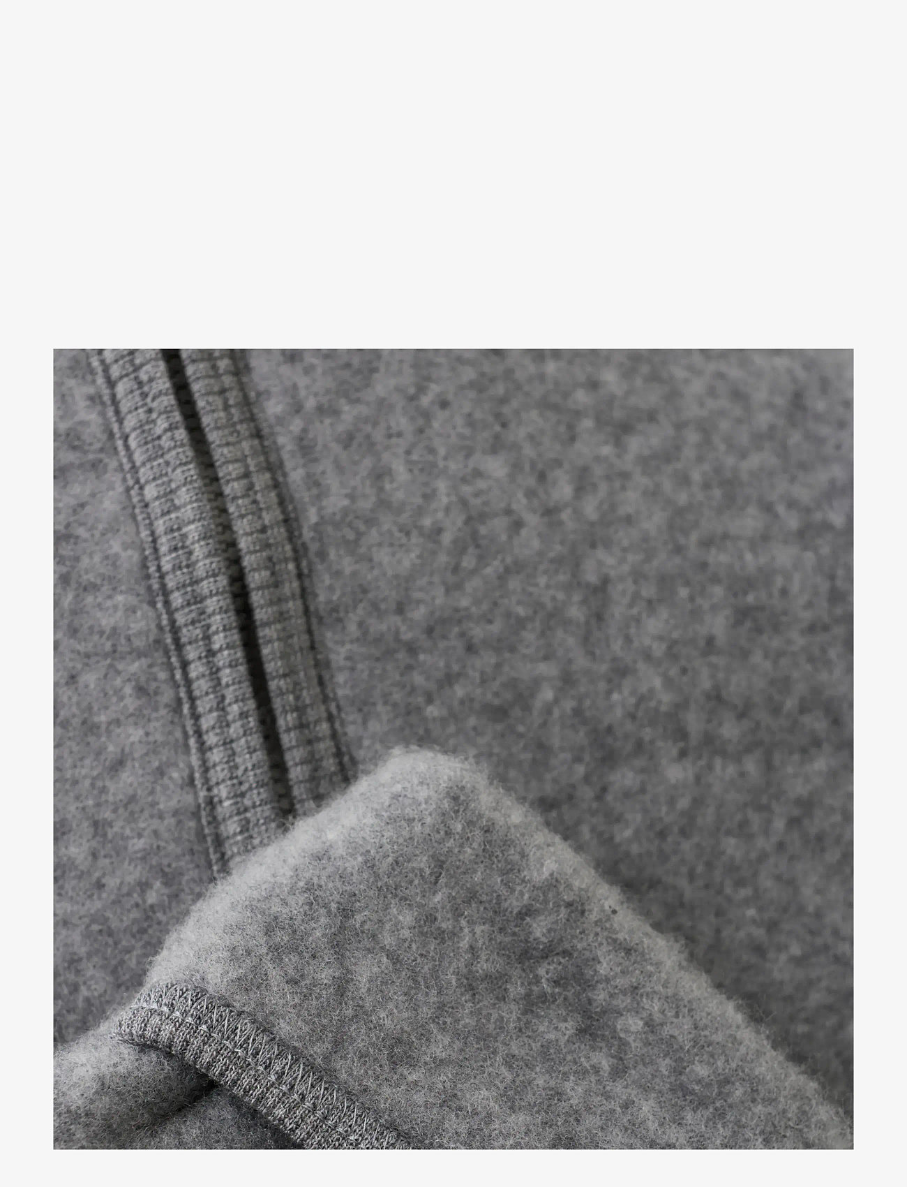 Huttelihut - Pram Suit Wool Fleece - buksedragter - medium grey melange - 2