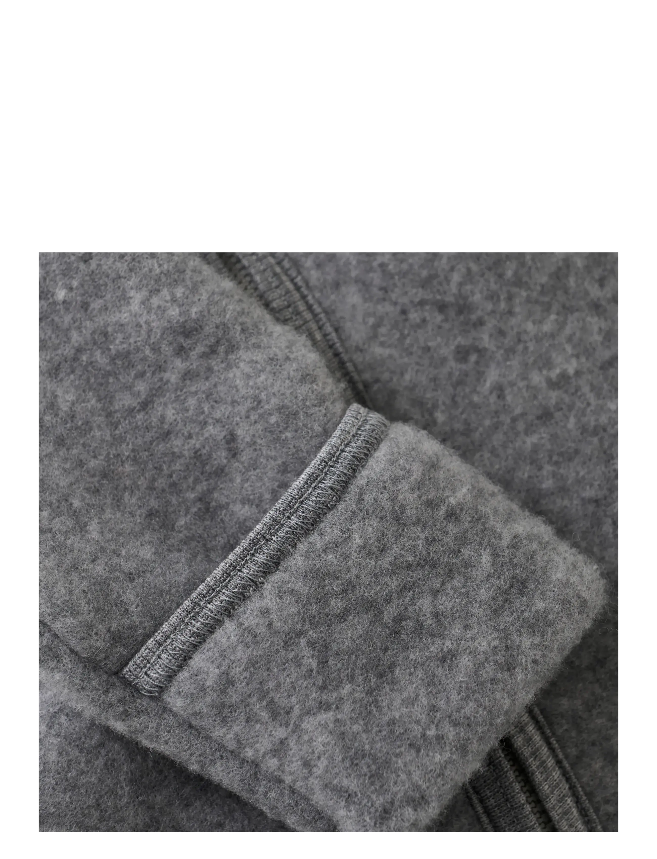 Huttelihut - Pram Suit Wool Fleece - medium grey melange - 2