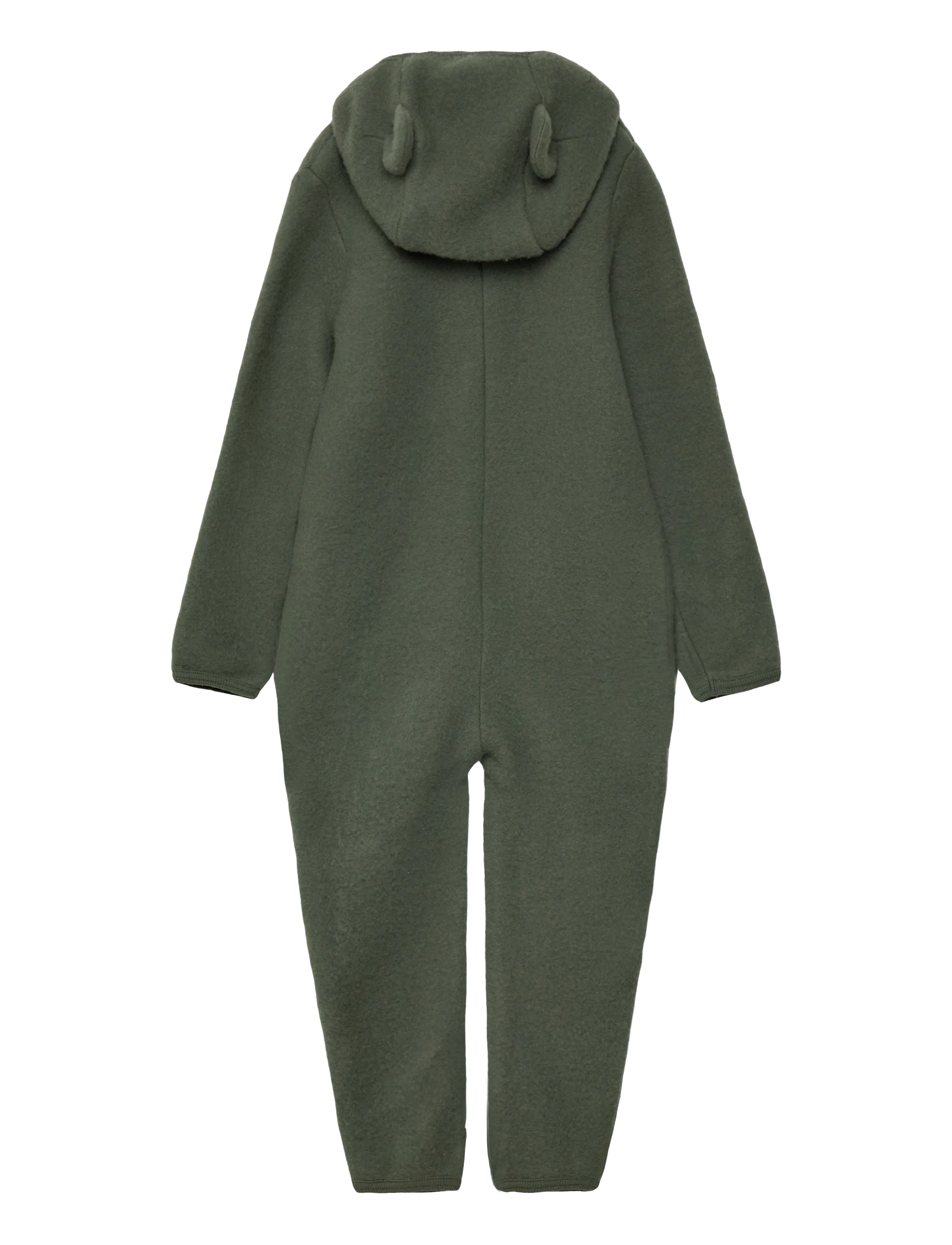 Huttelihut - Pram Suit Ears Wool Fleece - beetle - 1
