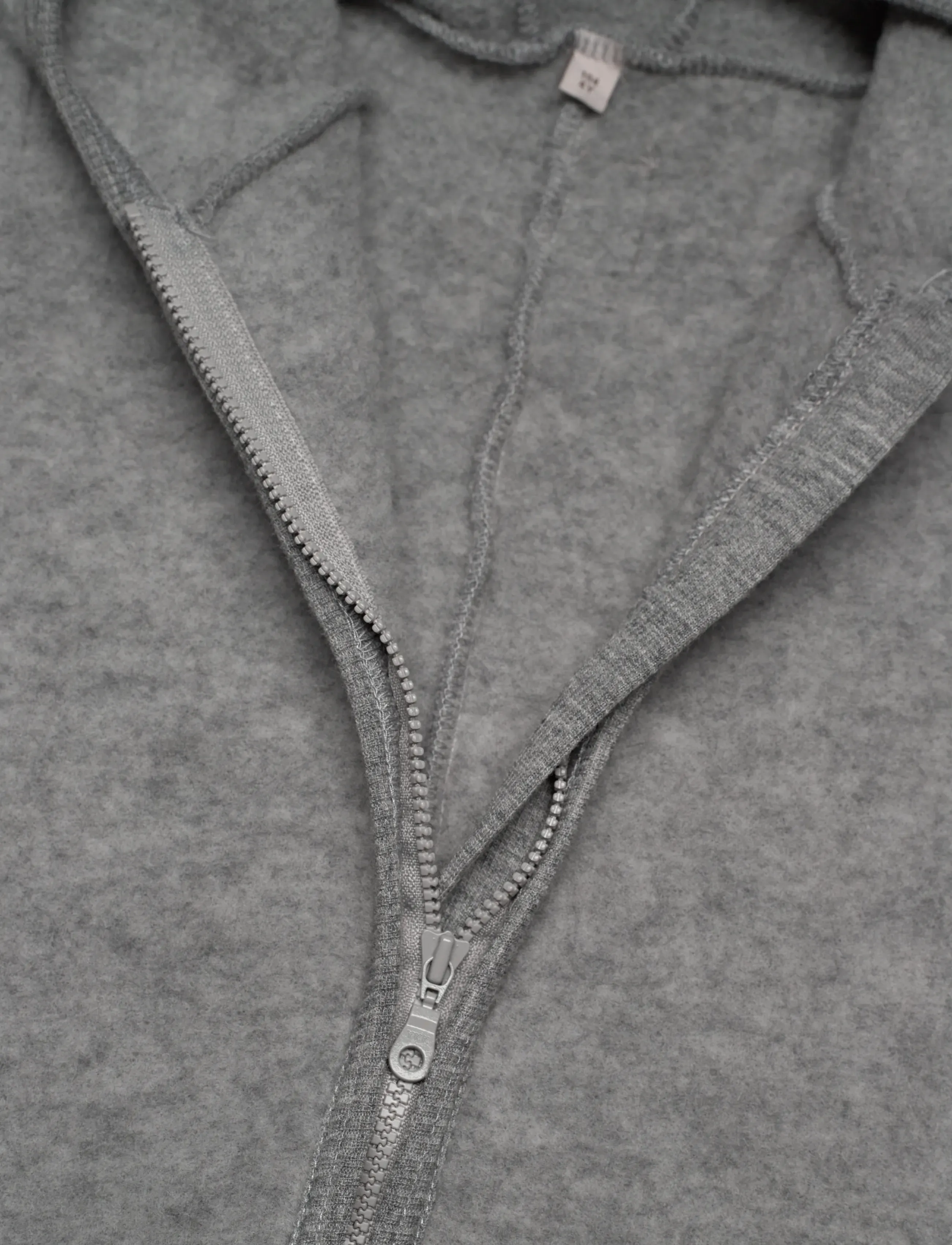 Huttelihut - Pram Suit Ears Wool Fleece - medium grey melange - 2