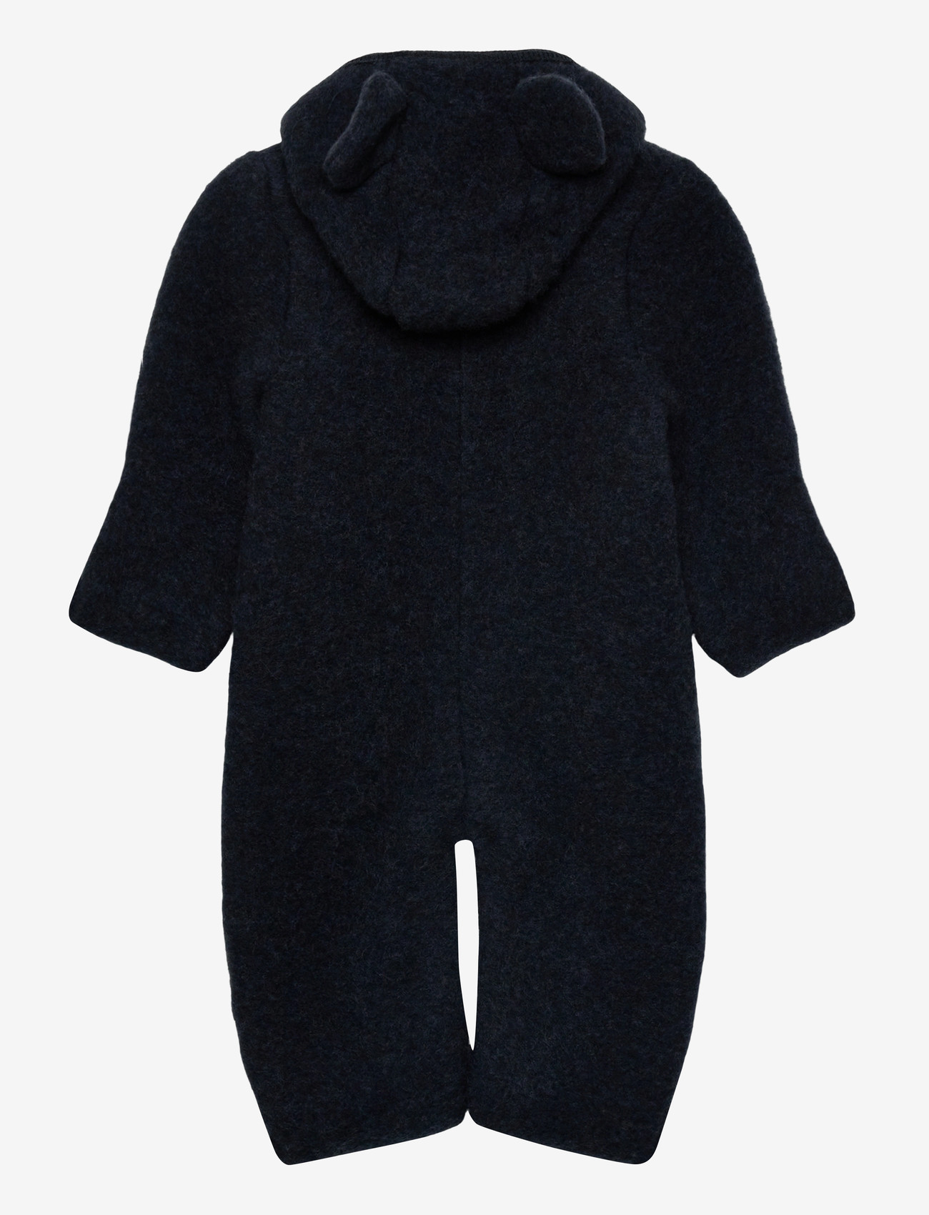 Huttelihut - Pram Suit Ears Wool Fleece - navy melange - 1
