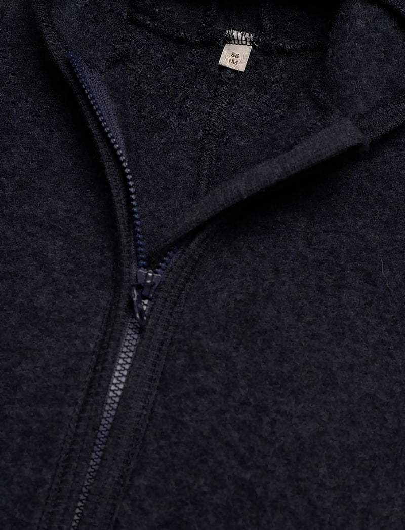 Huttelihut - Pram Suit Ears Wool Fleece - navy melange - 2