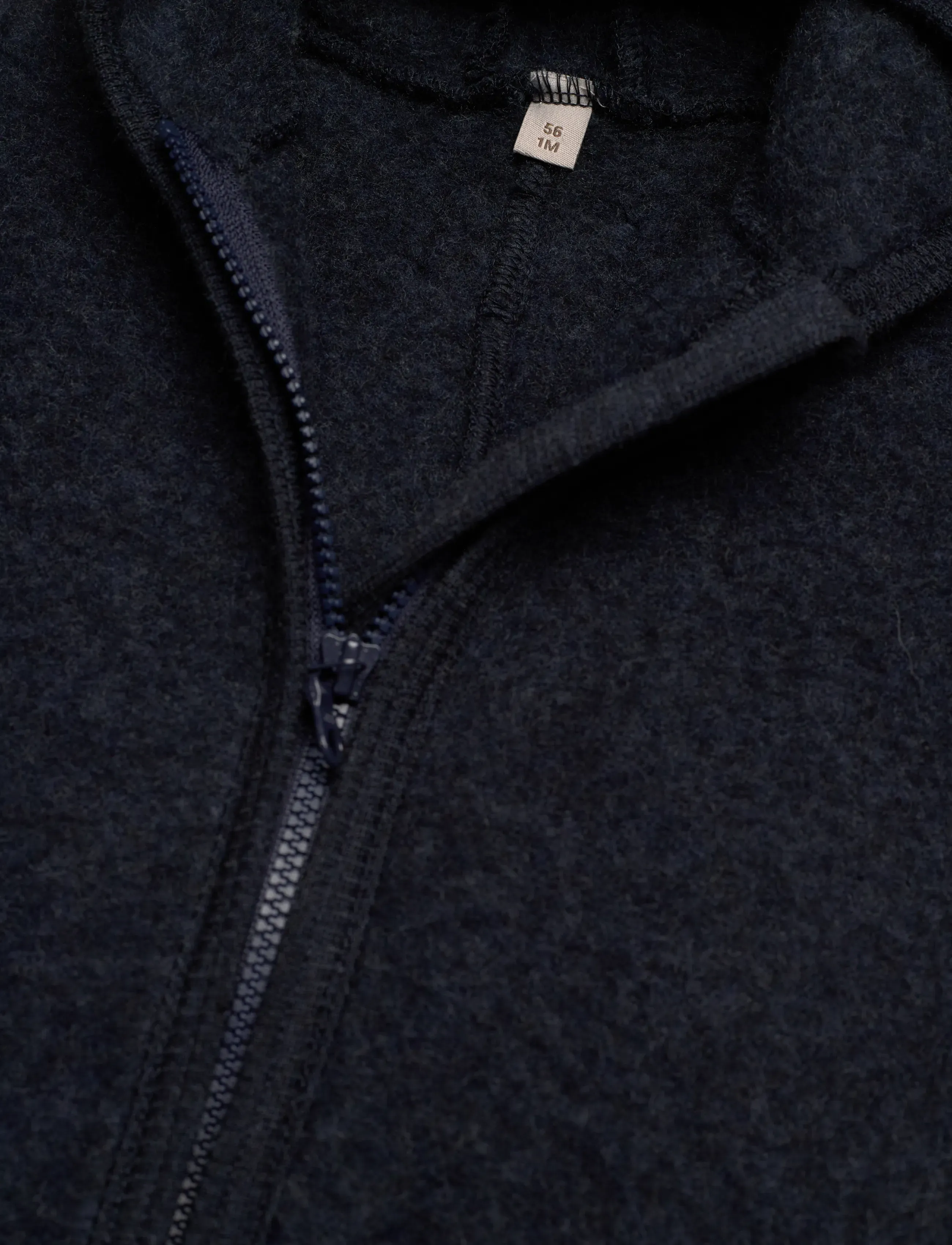 Huttelihut - Pram Suit Ears Wool Fleece - navy melange - 2