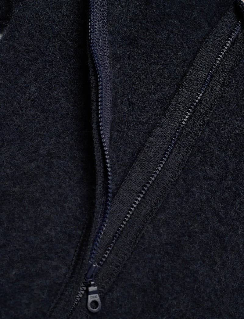 Huttelihut - Pram Suit Ears Wool Fleece - navy melange - 3