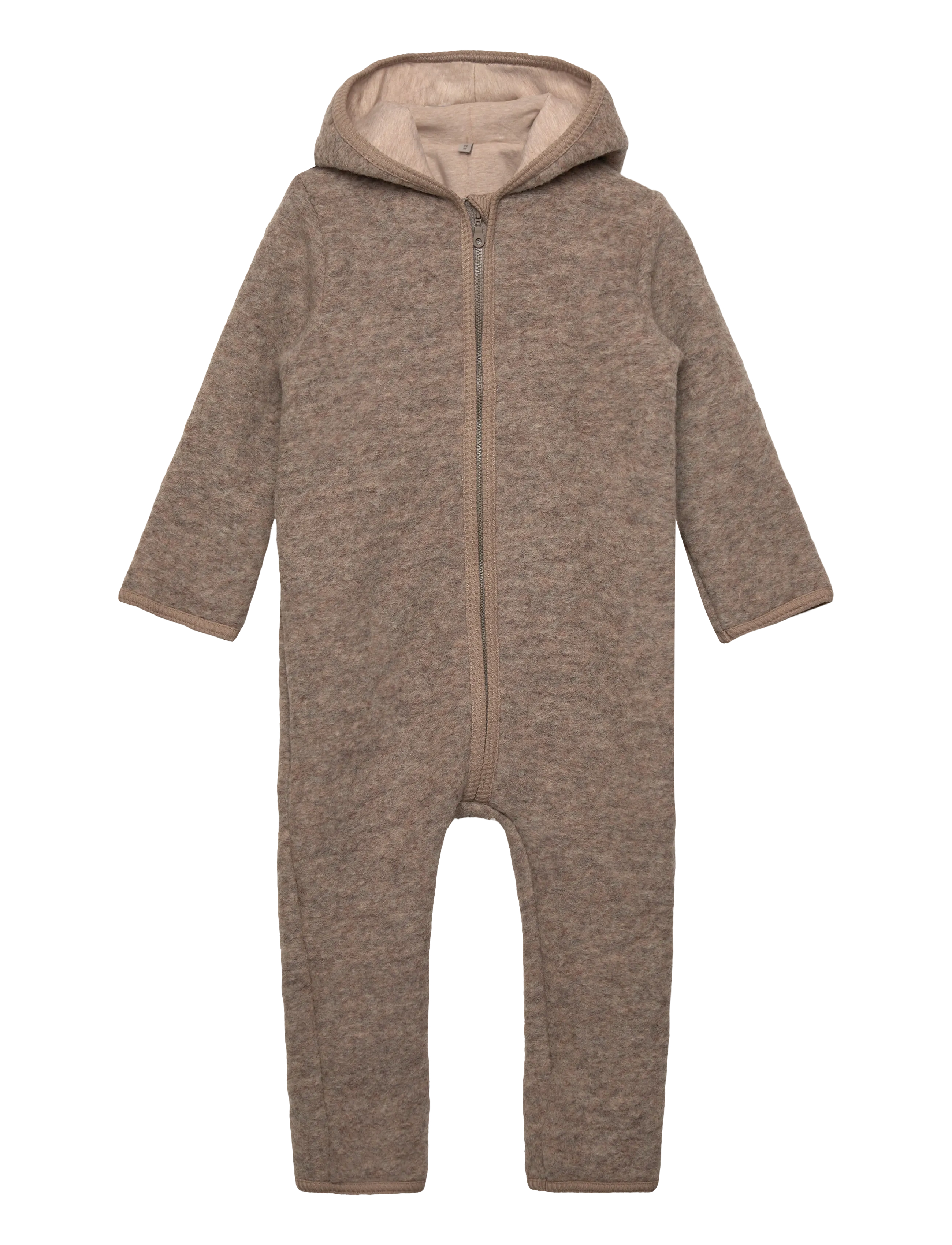Huttelihut Pram Suit Wool w. Lining - Termooveraller - CAMEL MELANGE / brown