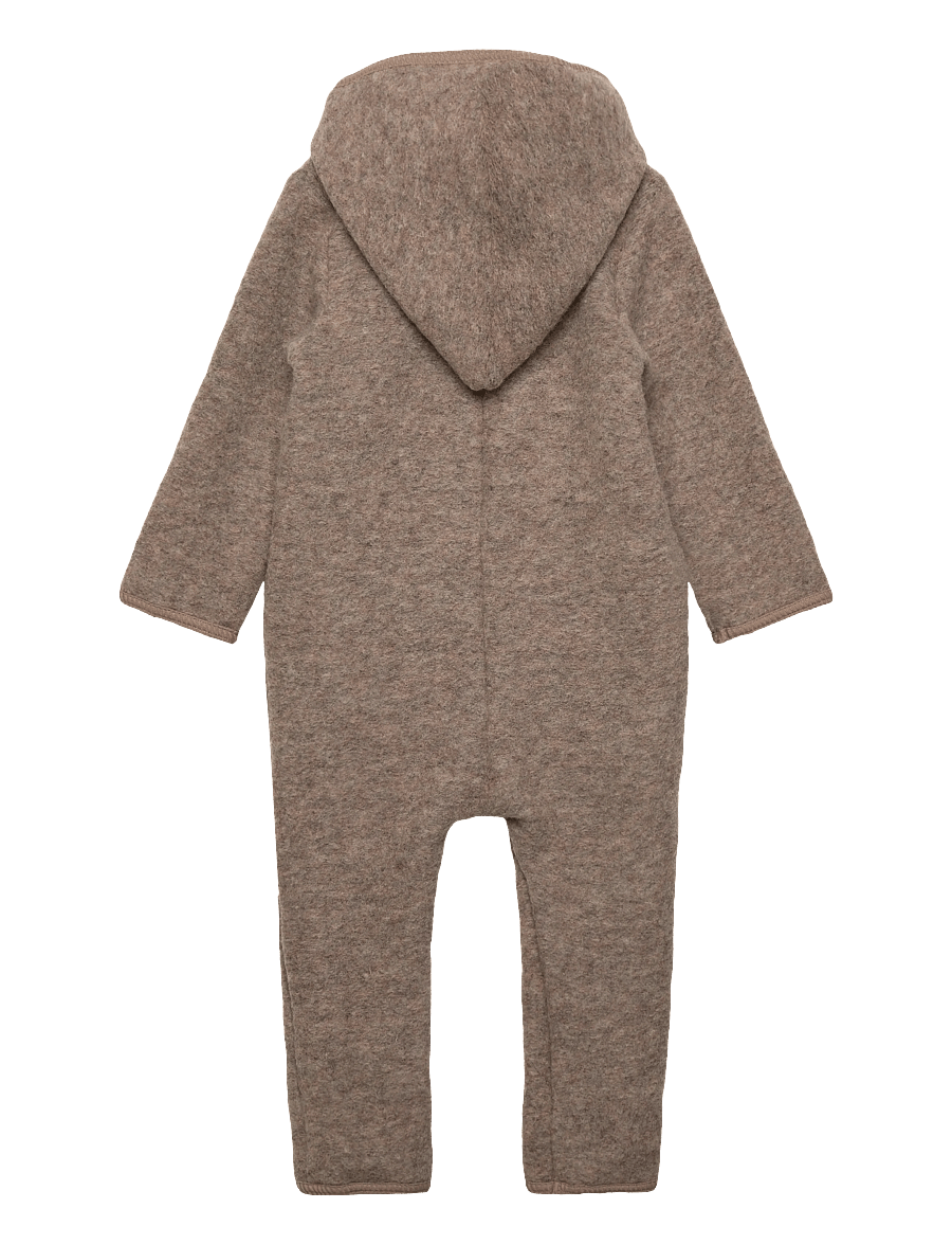 Huttelihut - Pram Suit Wool w. Lining - camel melange - 1