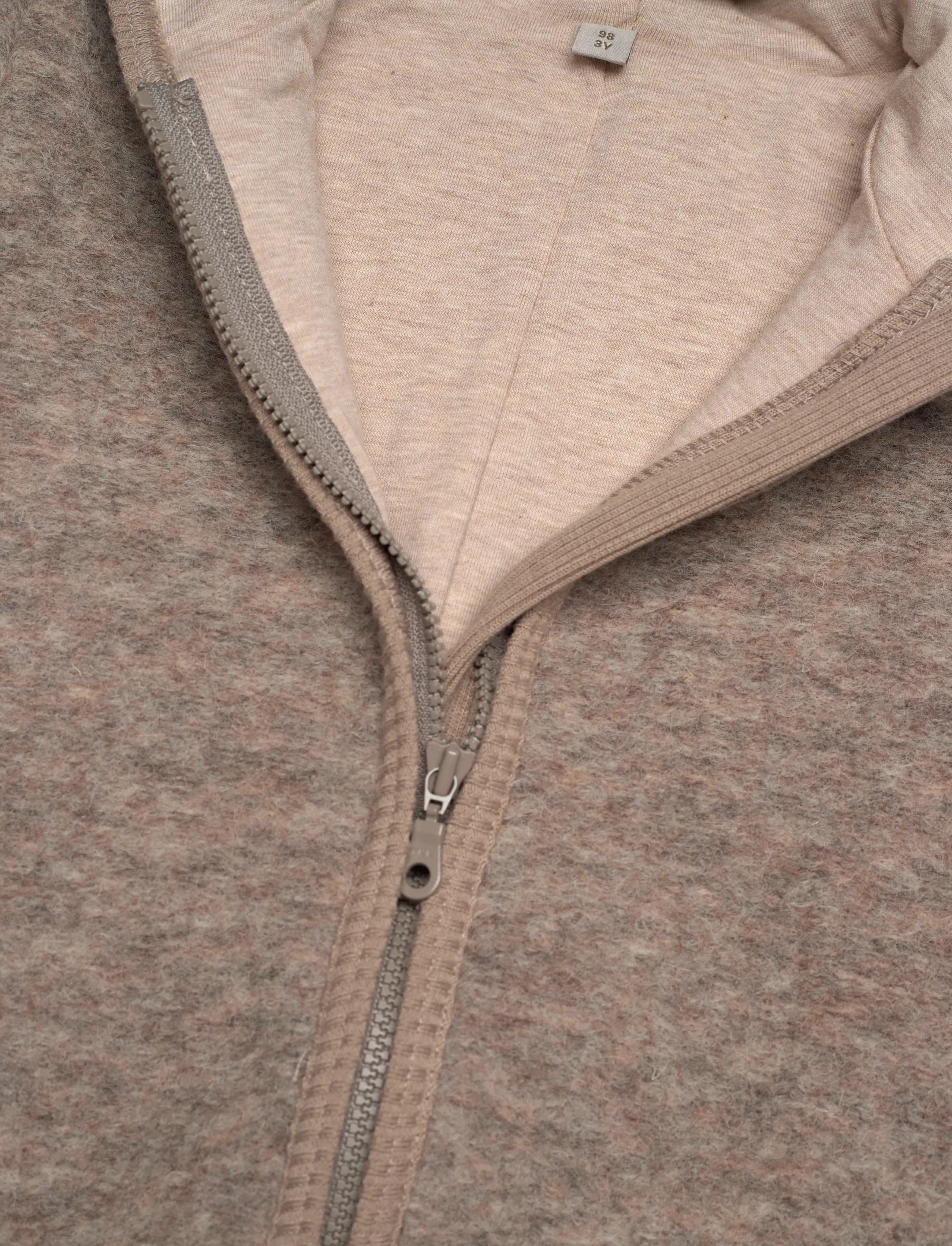 Huttelihut - Pram Suit Wool w. Lining - camel melange - 2