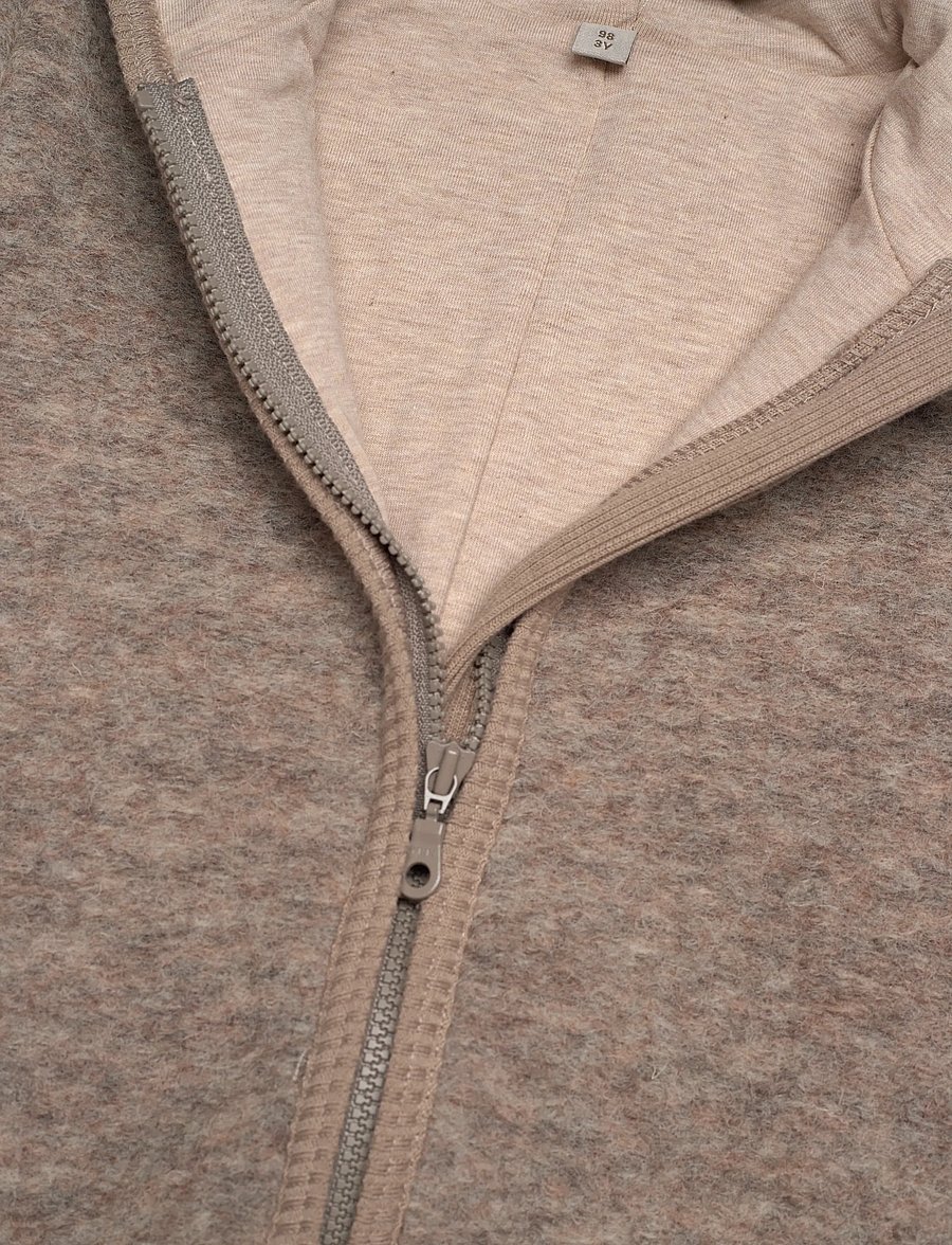 Huttelihut - Pram Suit Wool w. Lining - camel melange - 2