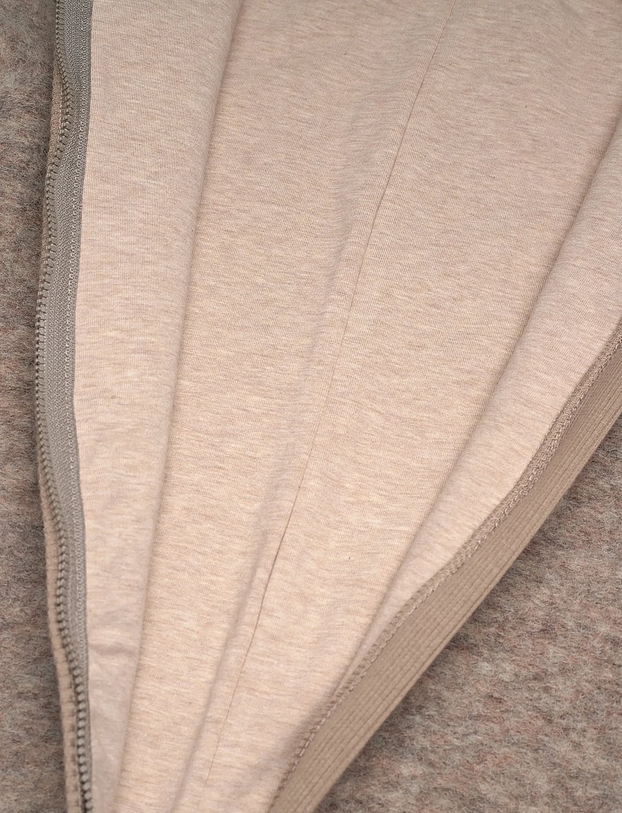 Huttelihut - Pram Suit Wool w. Lining - camel melange - 3