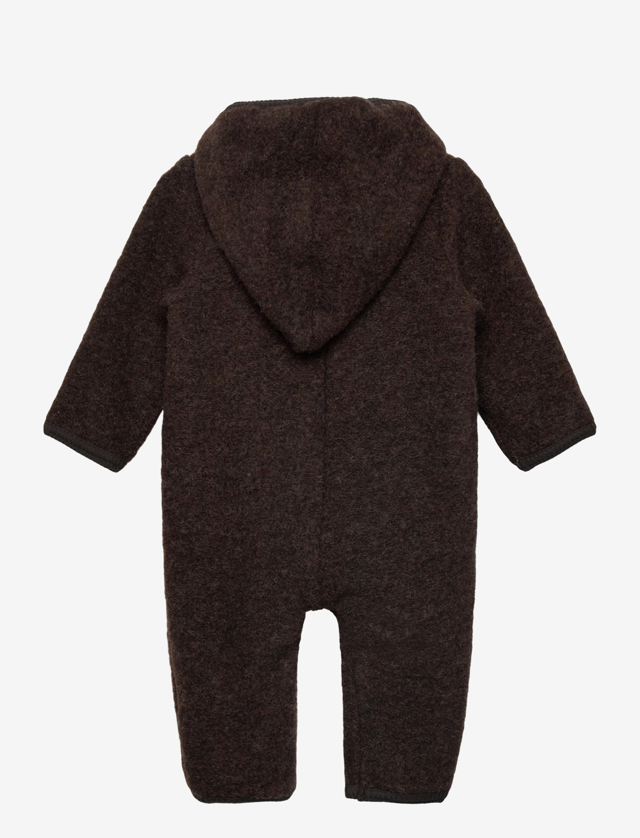 Huttelihut - Pram Suit Wool w. Lining - termodragter - dark brown melange - 1