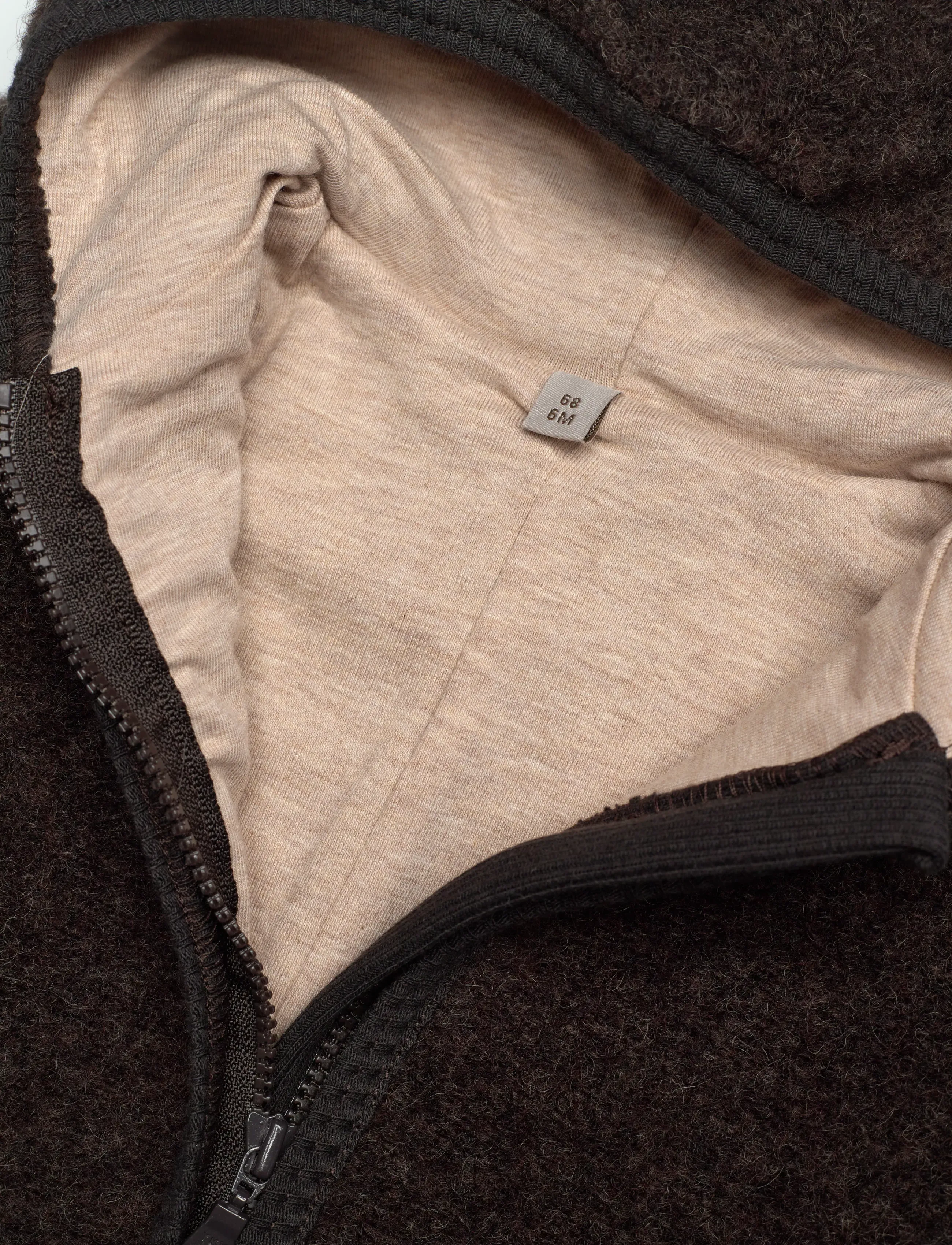 Huttelihut - Pram Suit Wool w. Lining - dark brown melange - 2