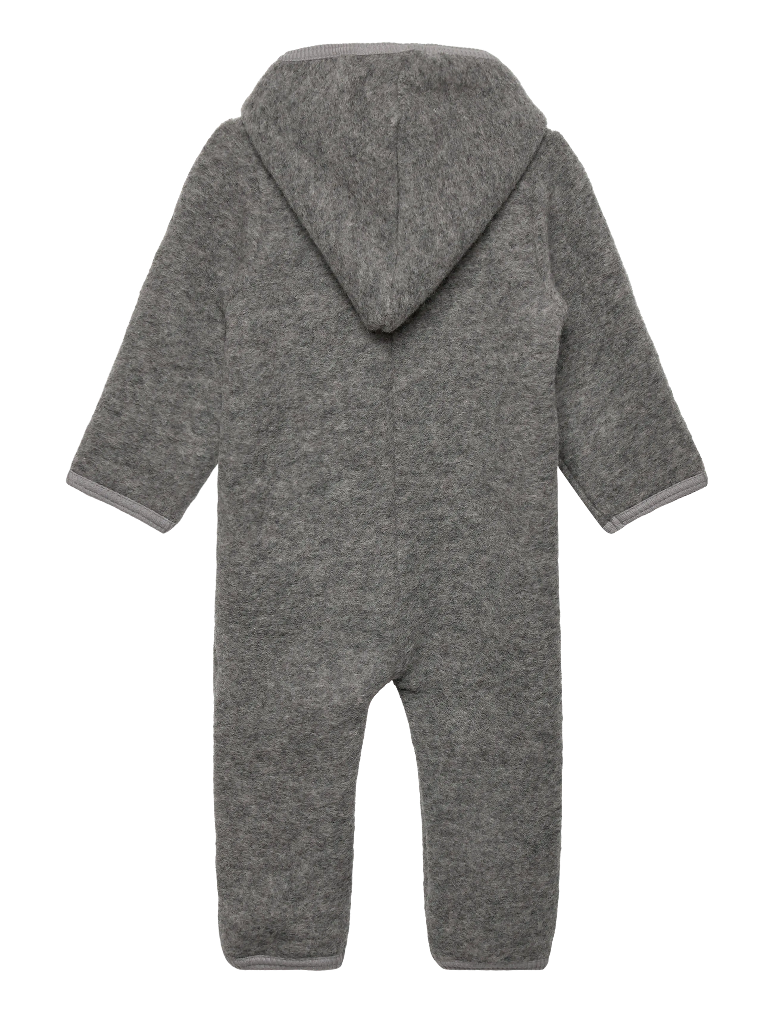 Huttelihut - Pram Suit Wool w. Lining - medium grey melange - 1