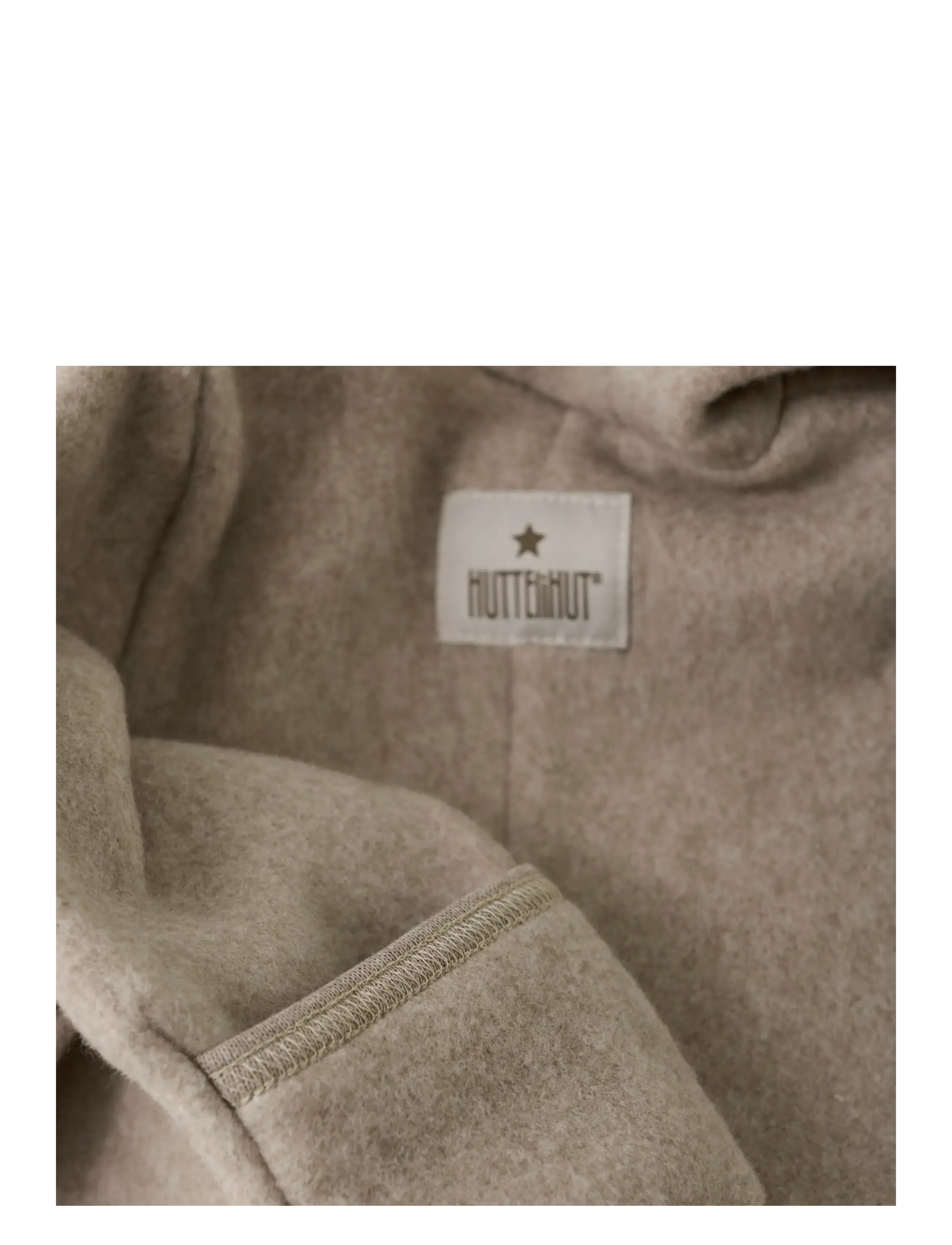 Huttelihut - Pram Suit Ears Cotton Fleece - savannah melange - 2