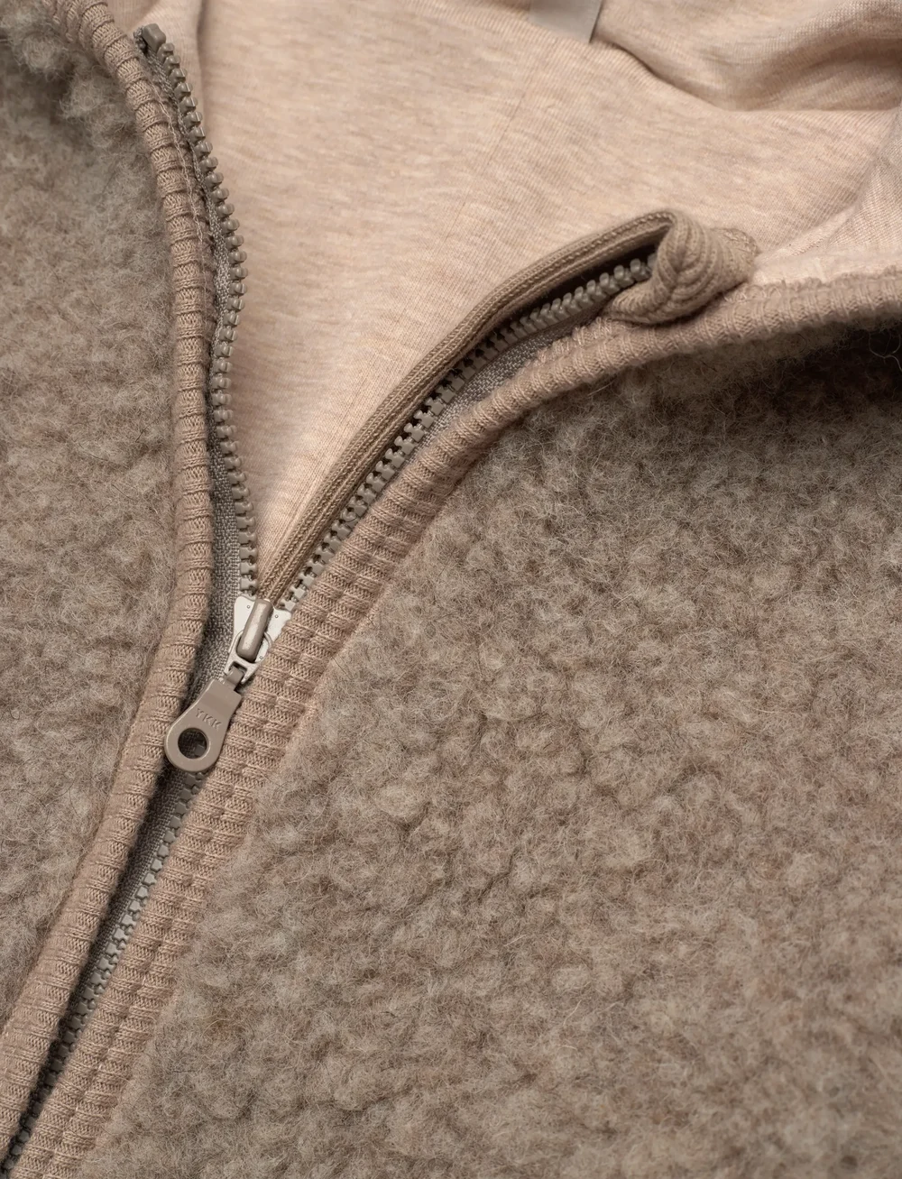 Huttelihut - Pram Suit Wool Teddy w. Lin. - fleece sæt - camel melange - 2