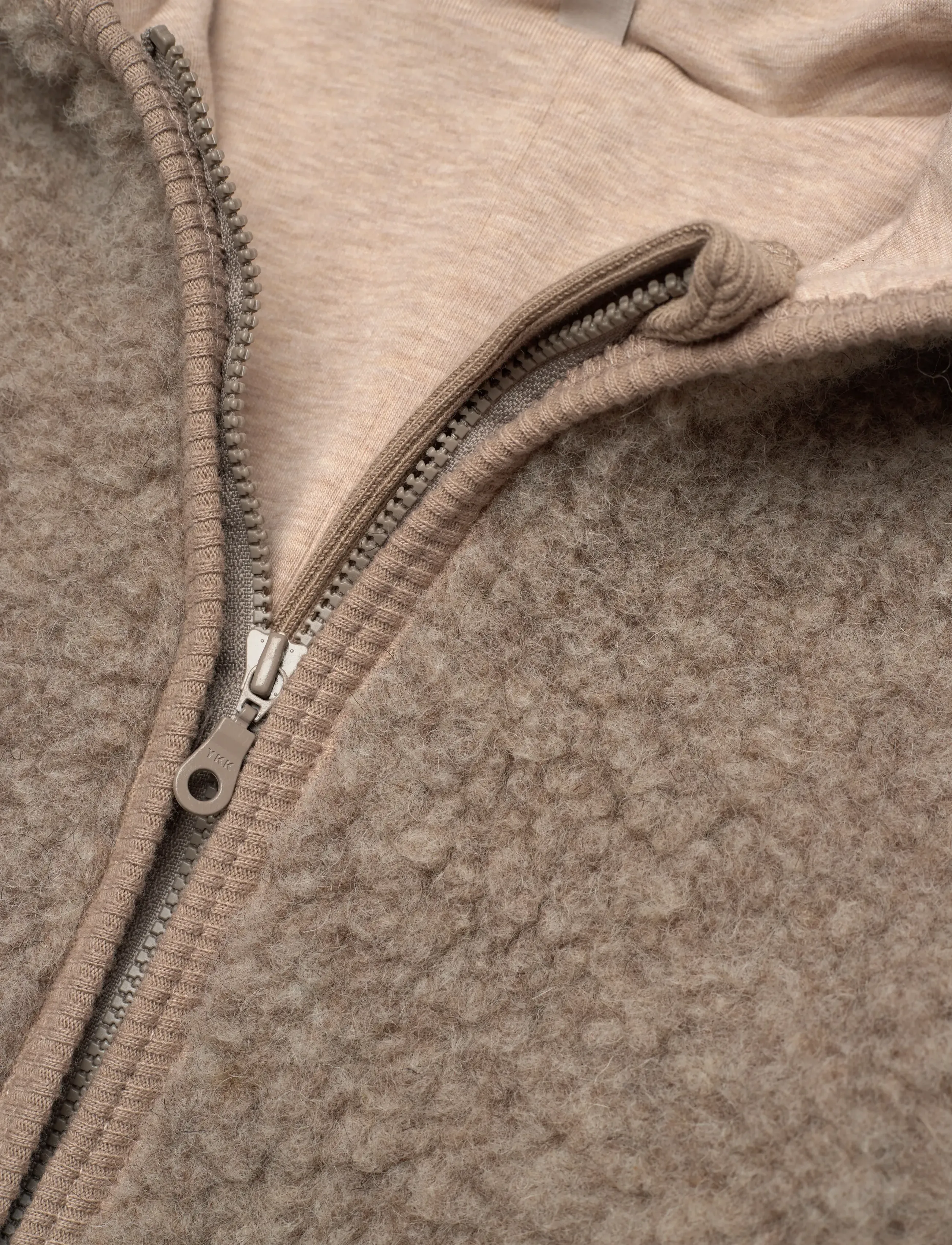 Huttelihut - Pram Suit Wool Teddy w. Lin. - camel melange - 2