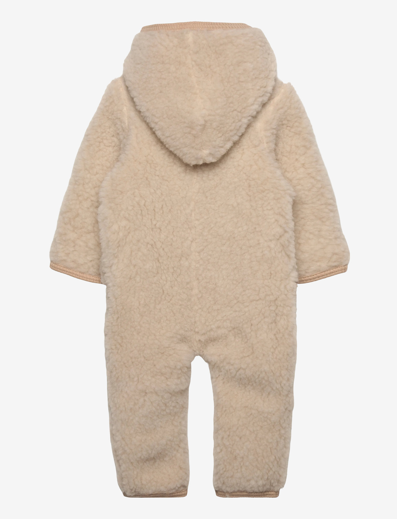 Huttelihut - Pram Suit Wool Teddy w. Lin. - cement - 2
