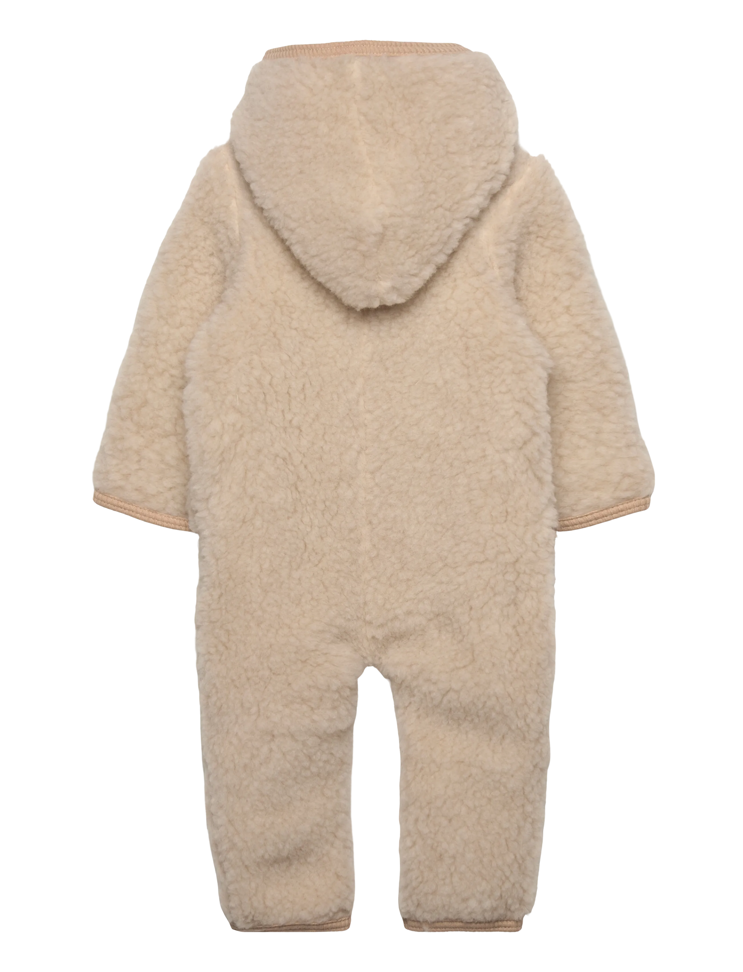 Huttelihut - Pram Suit Wool Teddy w. Lin. - cement - 2