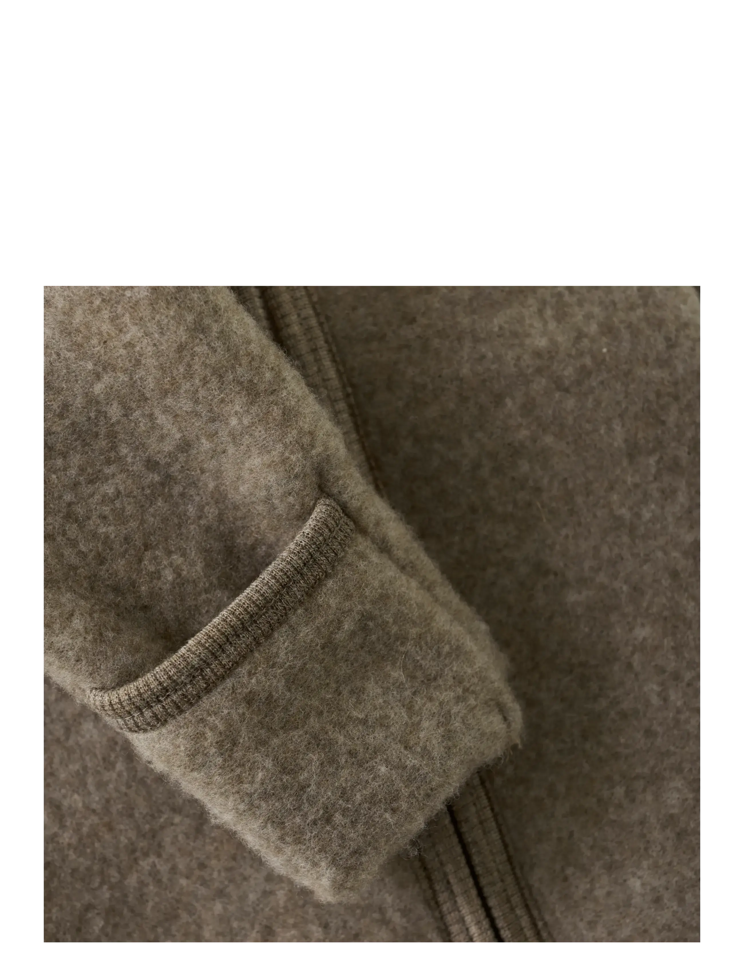 Huttelihut - Sleeping Bag Wool Fleece - savannah melange - 2