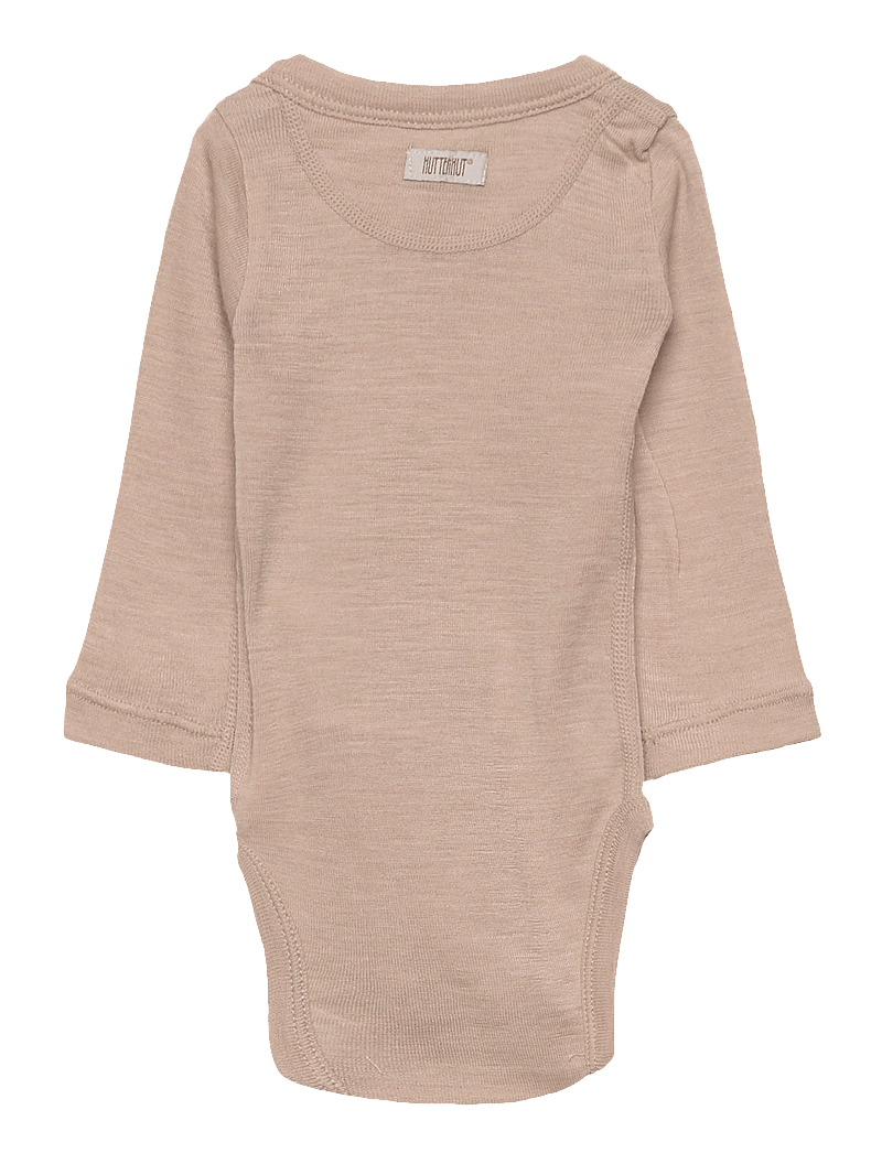 Huttelihut - Body LS Wool - uldundertøj baby - light taupe - 1